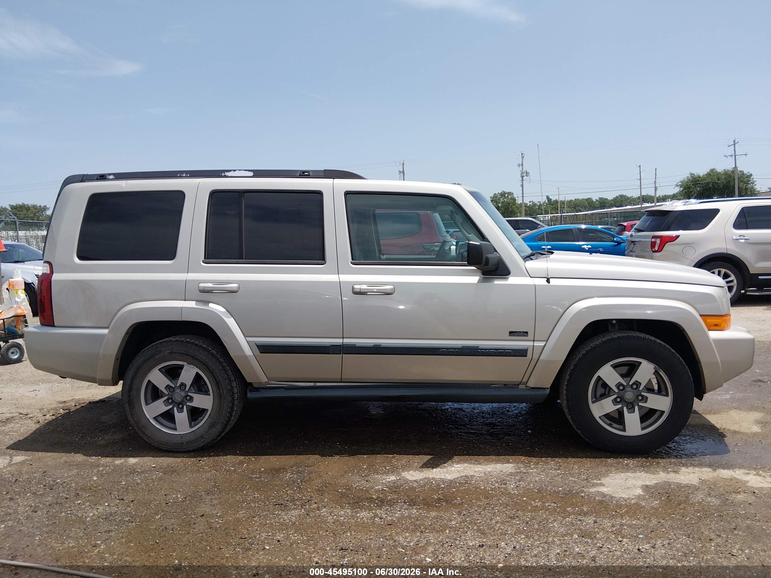 2007 Jeep Commander Sport Gray vin: 1J8HG48K87C696250