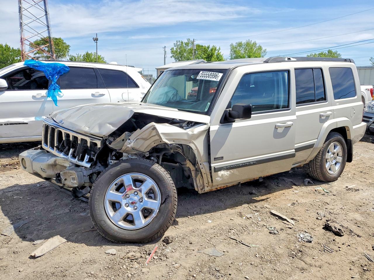 2007 Jeep Commander Желто-коричневый vin: 1J8HG48K97C669641