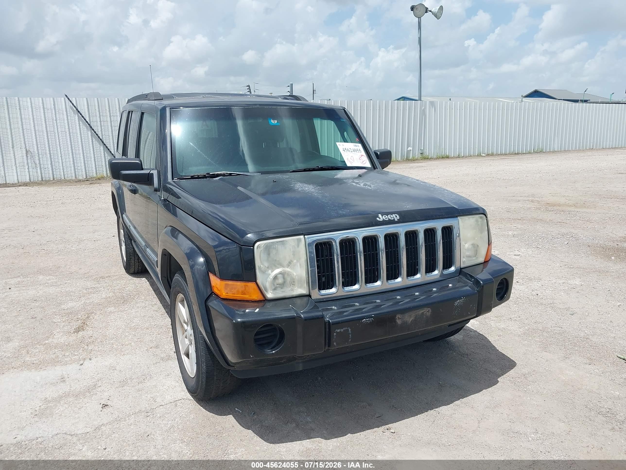 2008 Jeep Commander Sport Black vin: 1J8HG48K98C233065