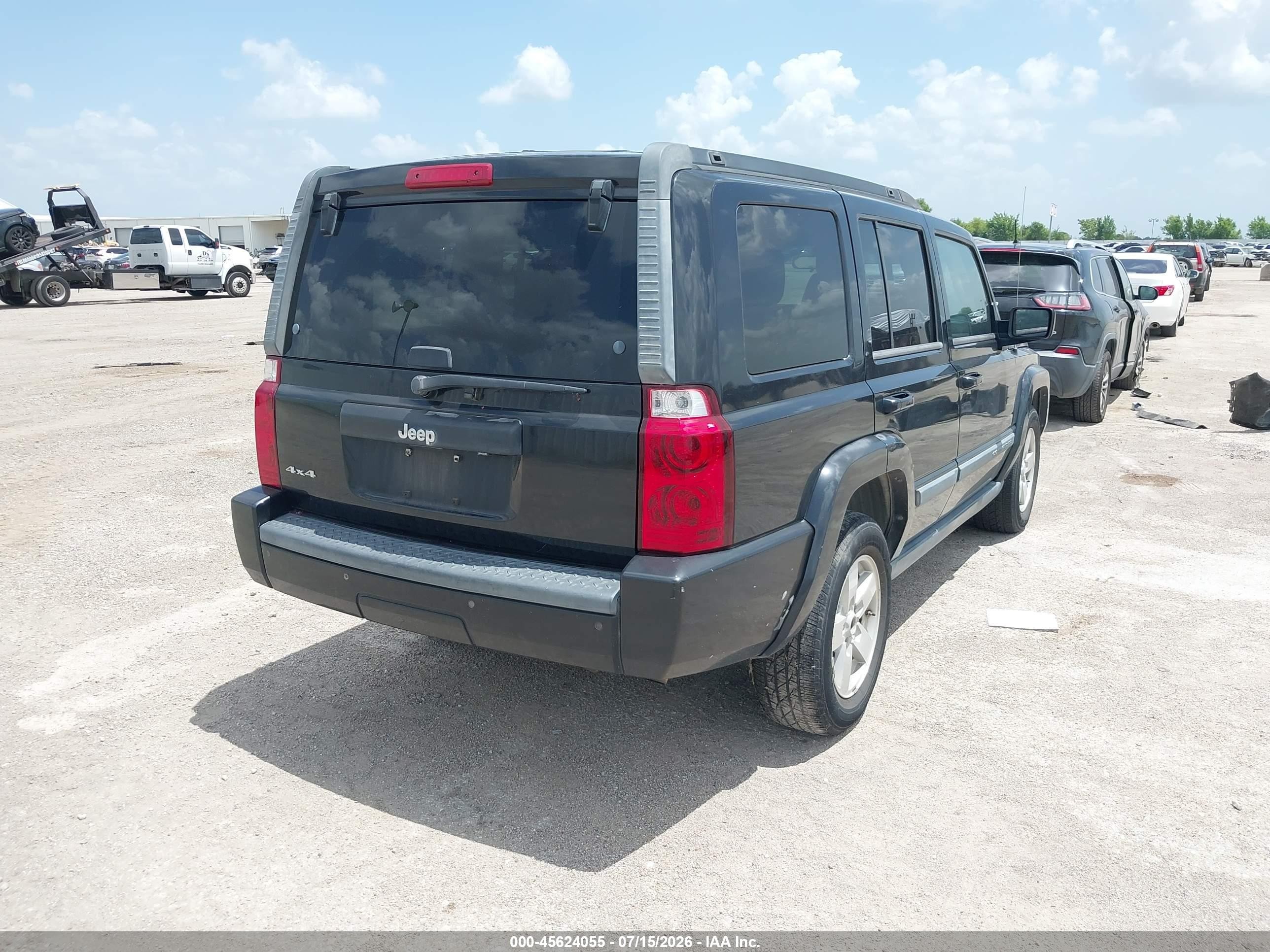 2008 Jeep Commander Sport Black vin: 1J8HG48K98C233065