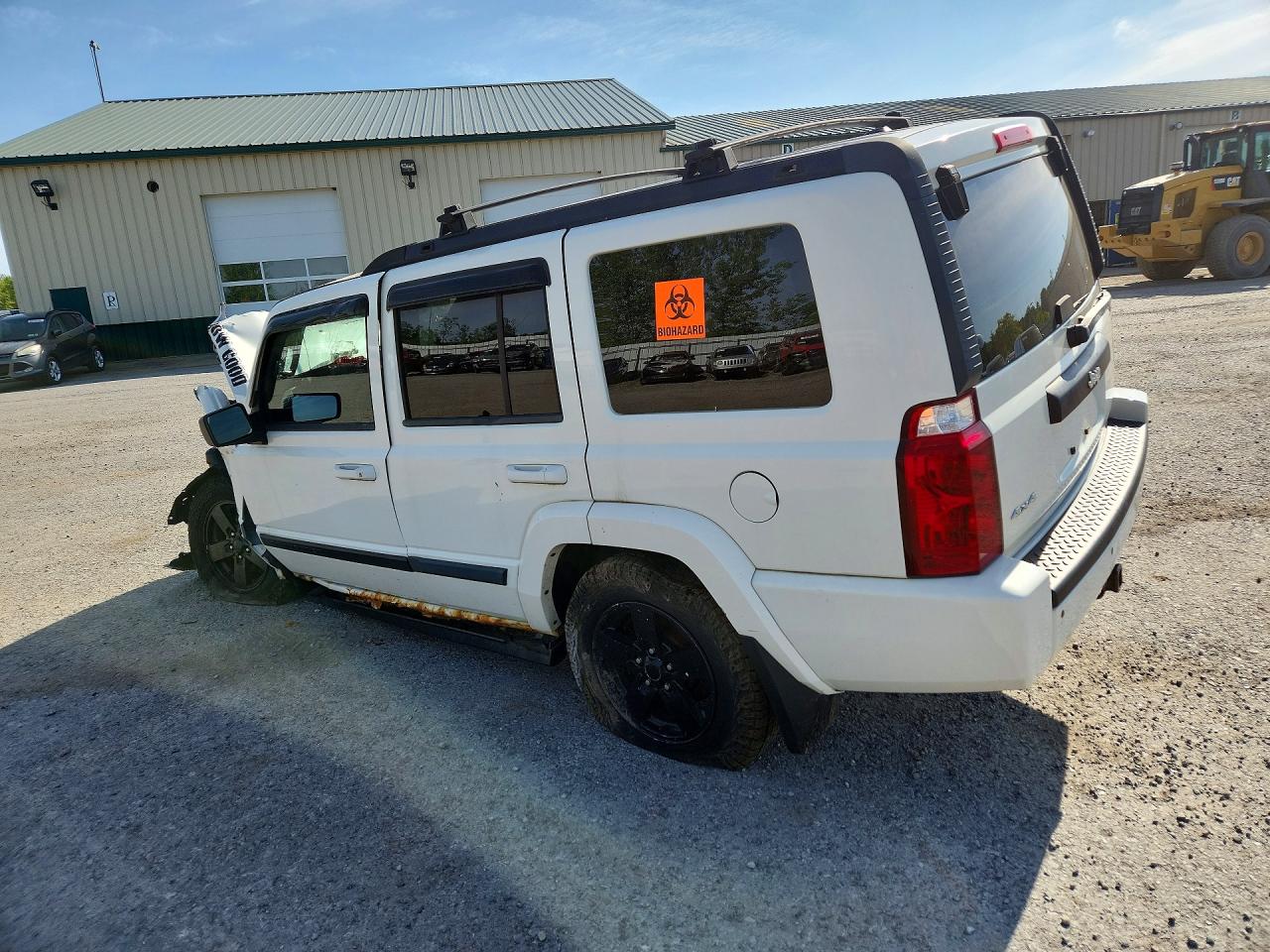 2008 Jeep Commander Sport White vin: 1J8HG48KX8C199699