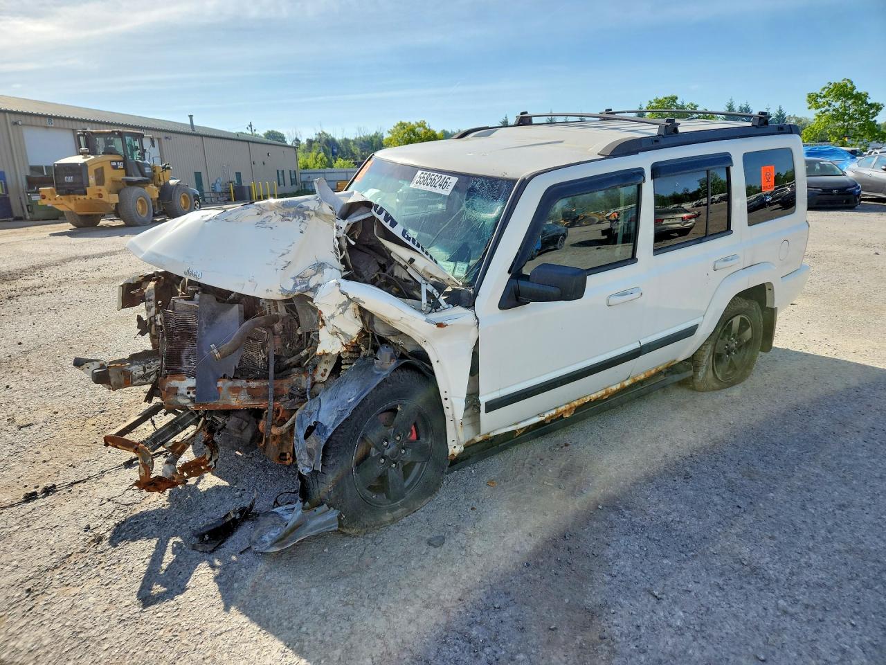 2008 Jeep Commander Sport White vin: 1J8HG48KX8C199699