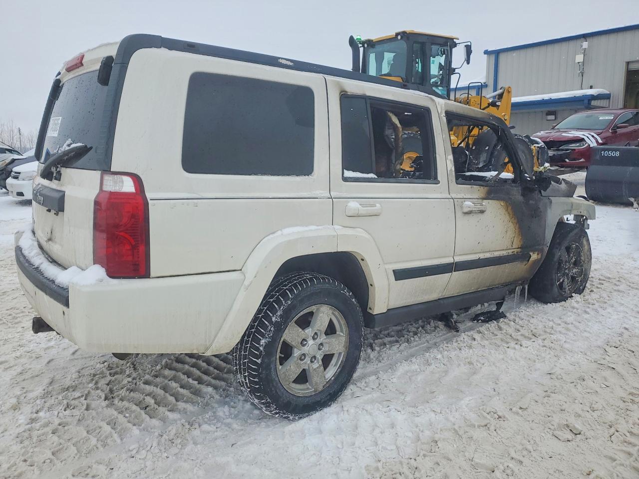 2008 Jeep Commander Sport White vin: 1J8HG48KX8C241272