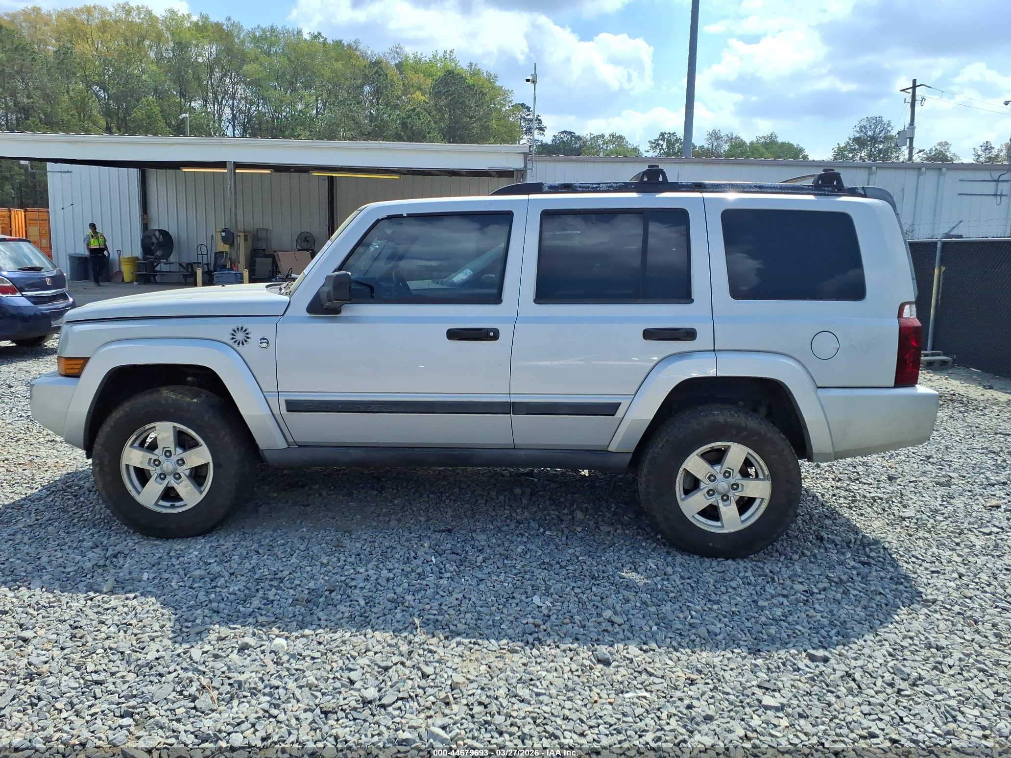 2006 Jeep Commander   Silver vin: 1J8HG48N06C304046