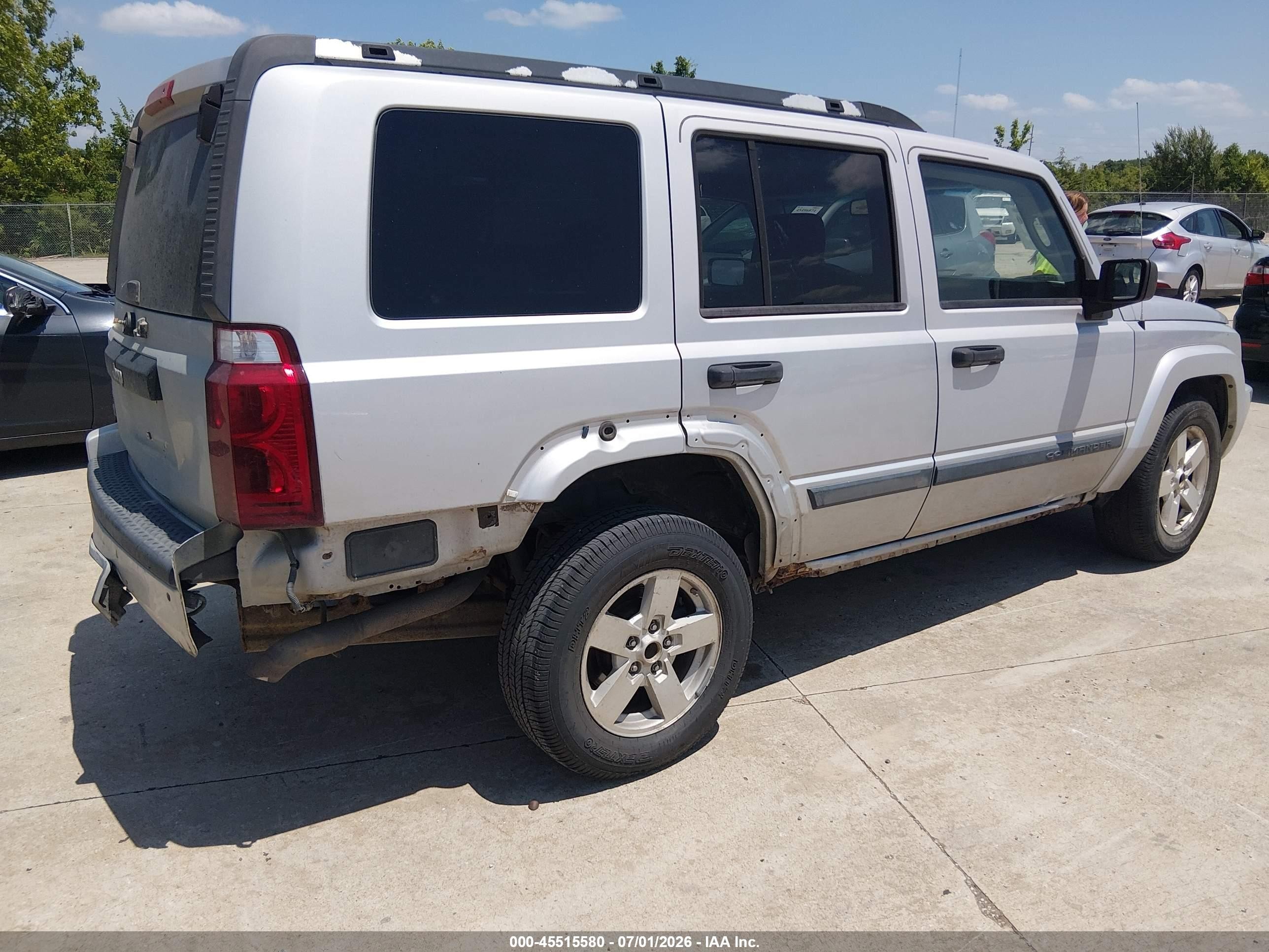 2006 Jeep Commander   Gray vin: 1J8HG48N66C212360