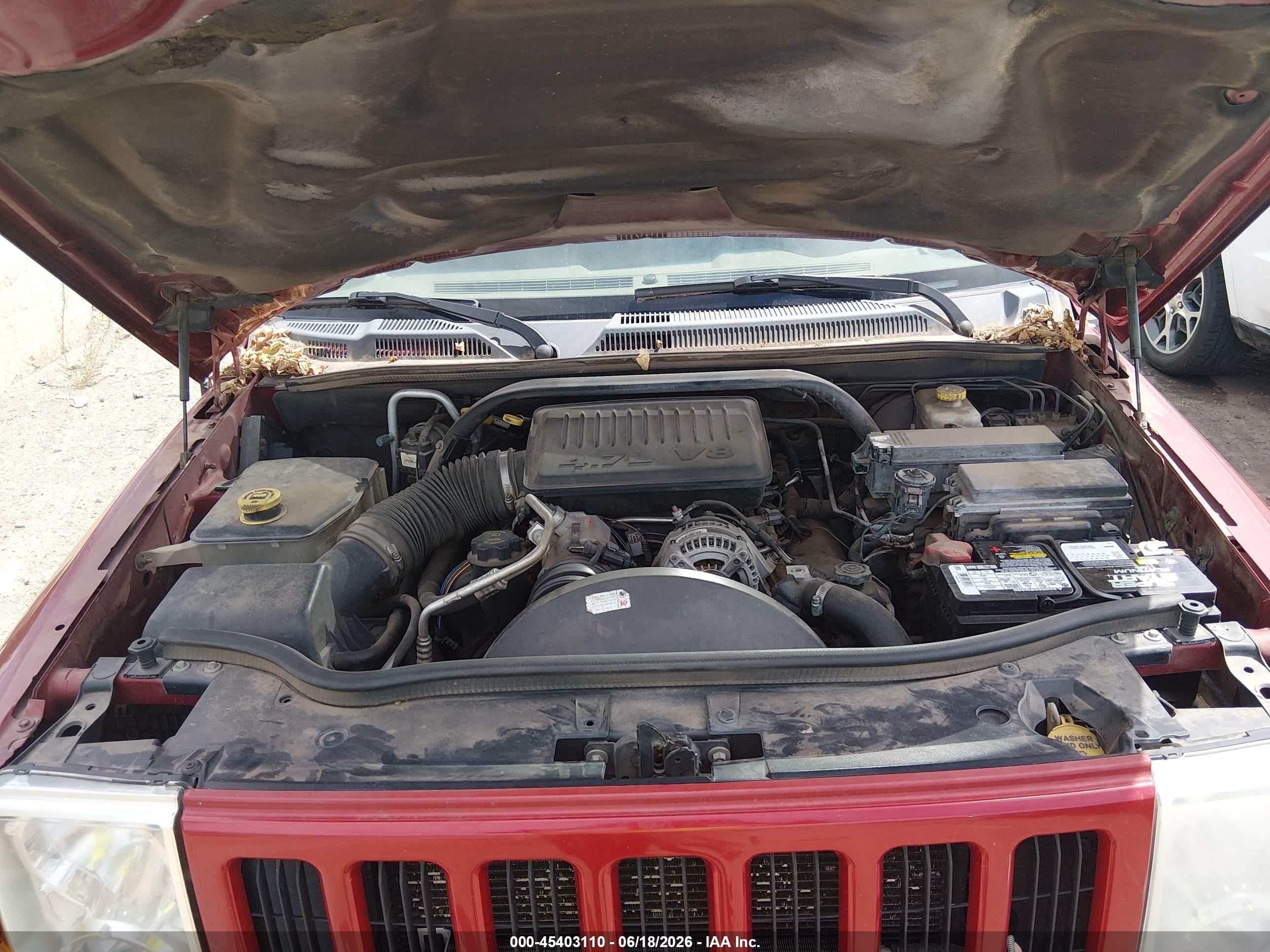 2006 Jeep Commander   Red vin: 1J8HG48N76C338839