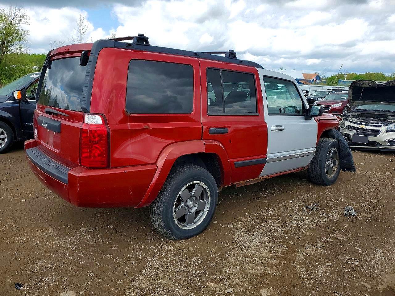 2006 Jeep Commander Red vin: 1J8HG48NX6C229212