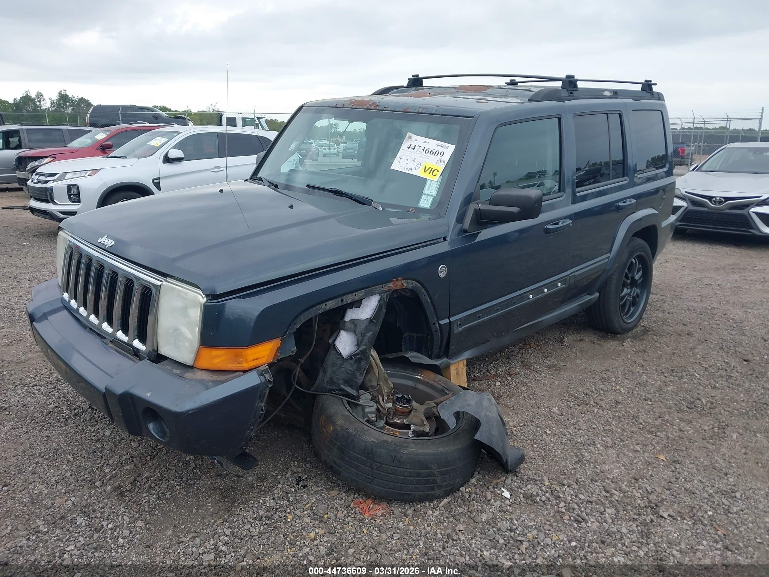 2007 Jeep Commander Sport Blue vin: 1J8HG48P07C573263