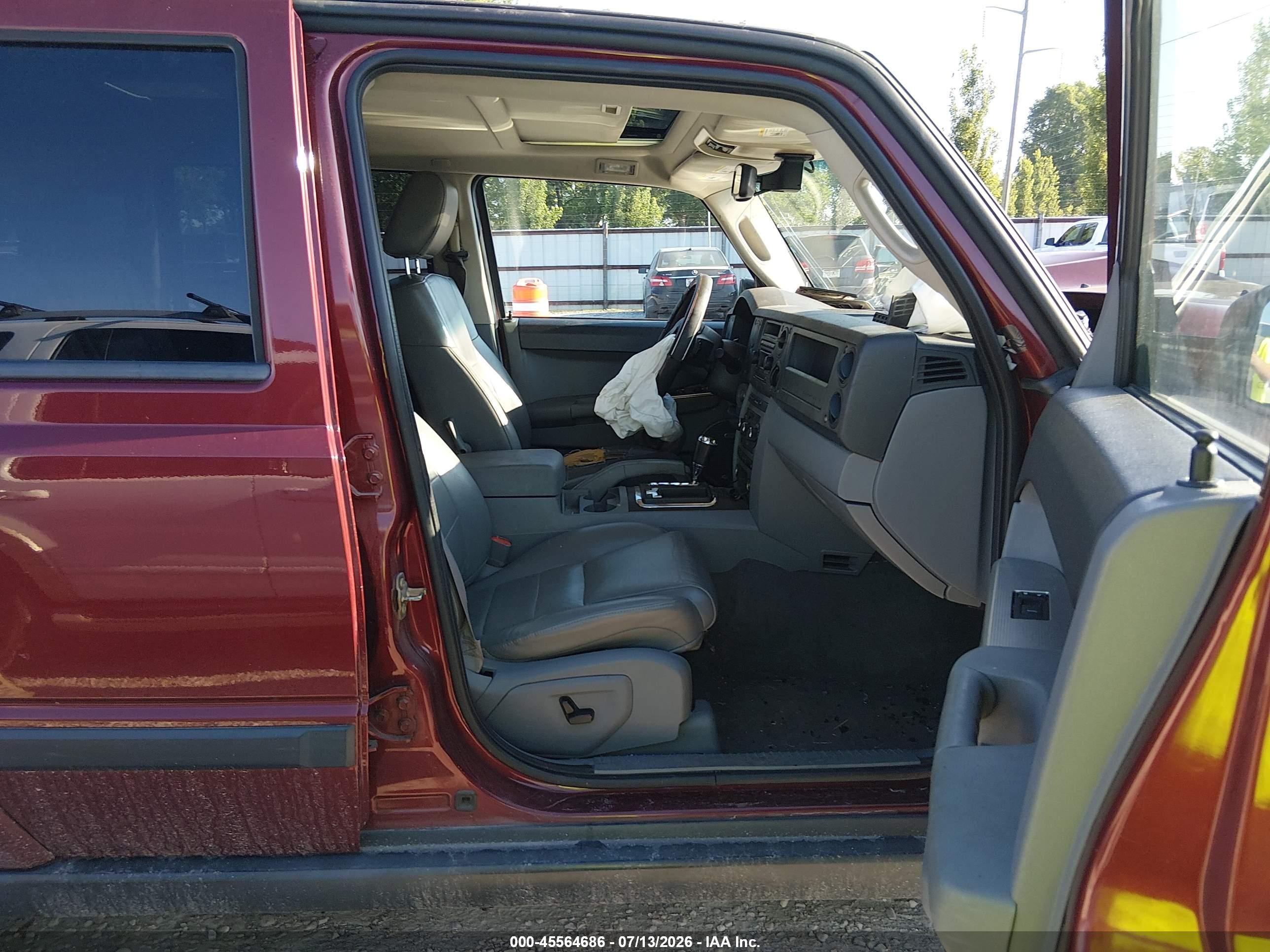 2007 Jeep Commander Sport Темно-бордовый vin: 1J8HG48P07C587261