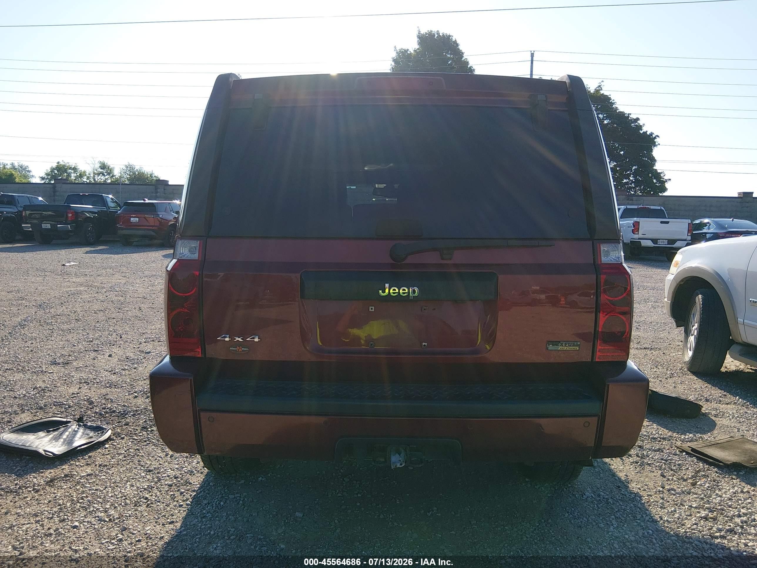 2007 Jeep Commander Sport Темно-бордовый vin: 1J8HG48P07C587261