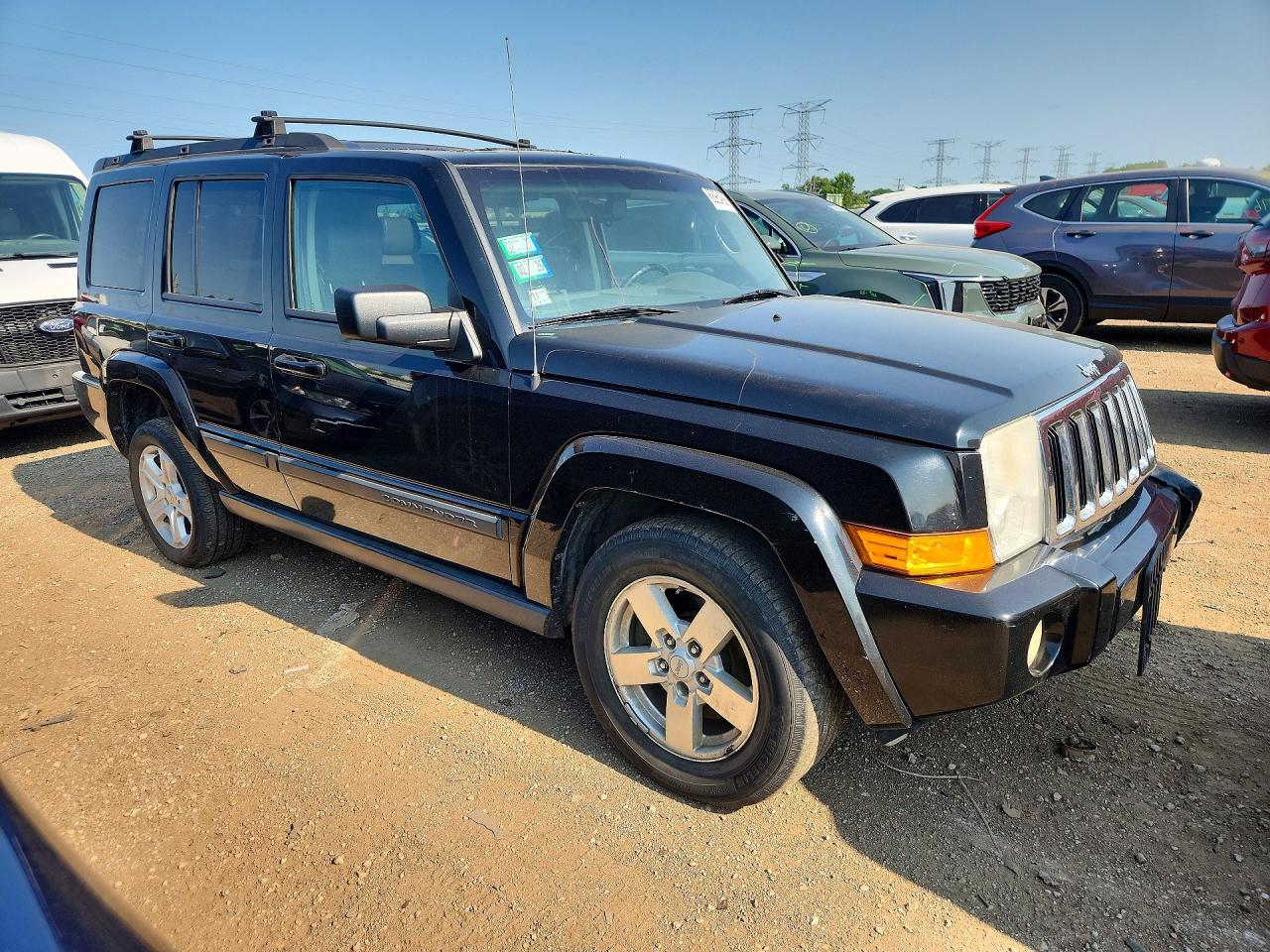 2007 Jeep Commander Black vin: 1J8HG48P47C547152