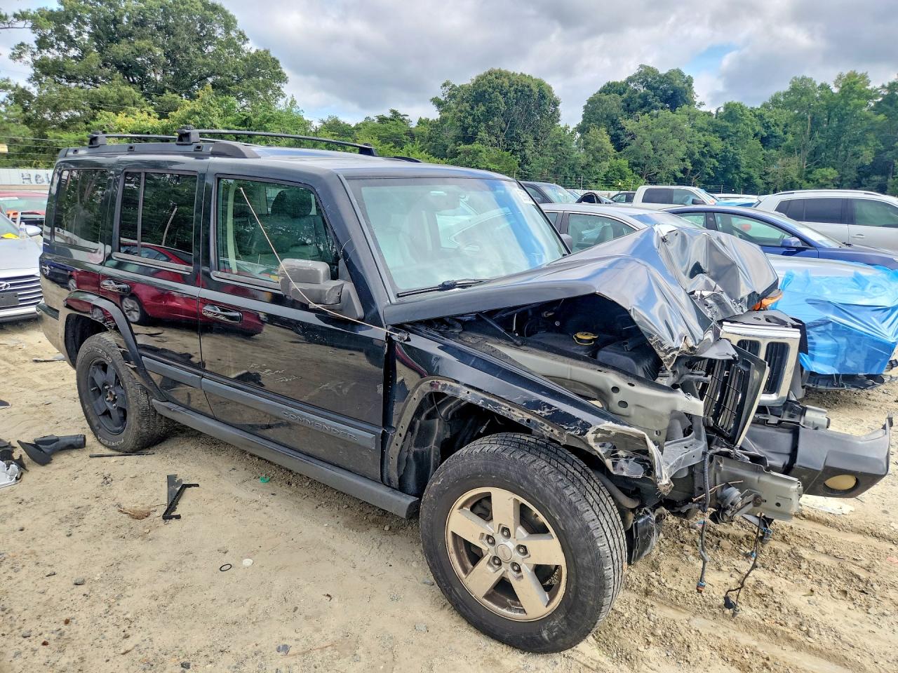2007 Jeep Commander Black vin: 1J8HG48P87C533268