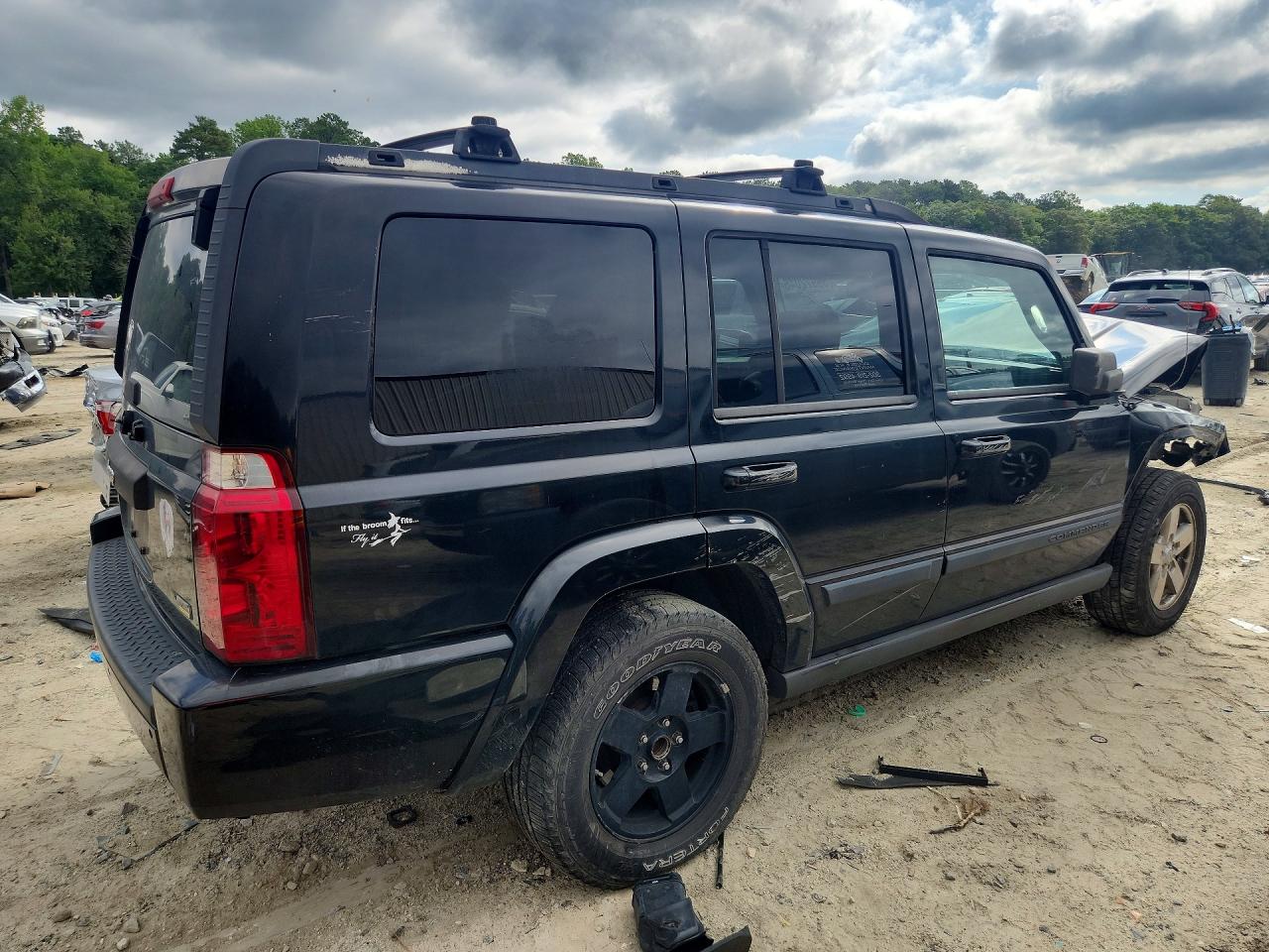 2007 Jeep Commander Black vin: 1J8HG48P87C533268