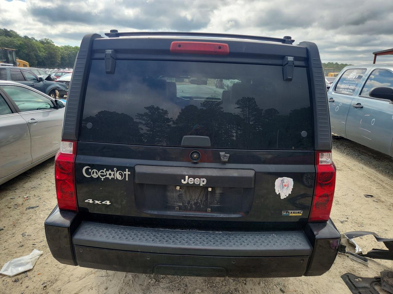 2007 Jeep Commander Black vin: 1J8HG48P87C533268