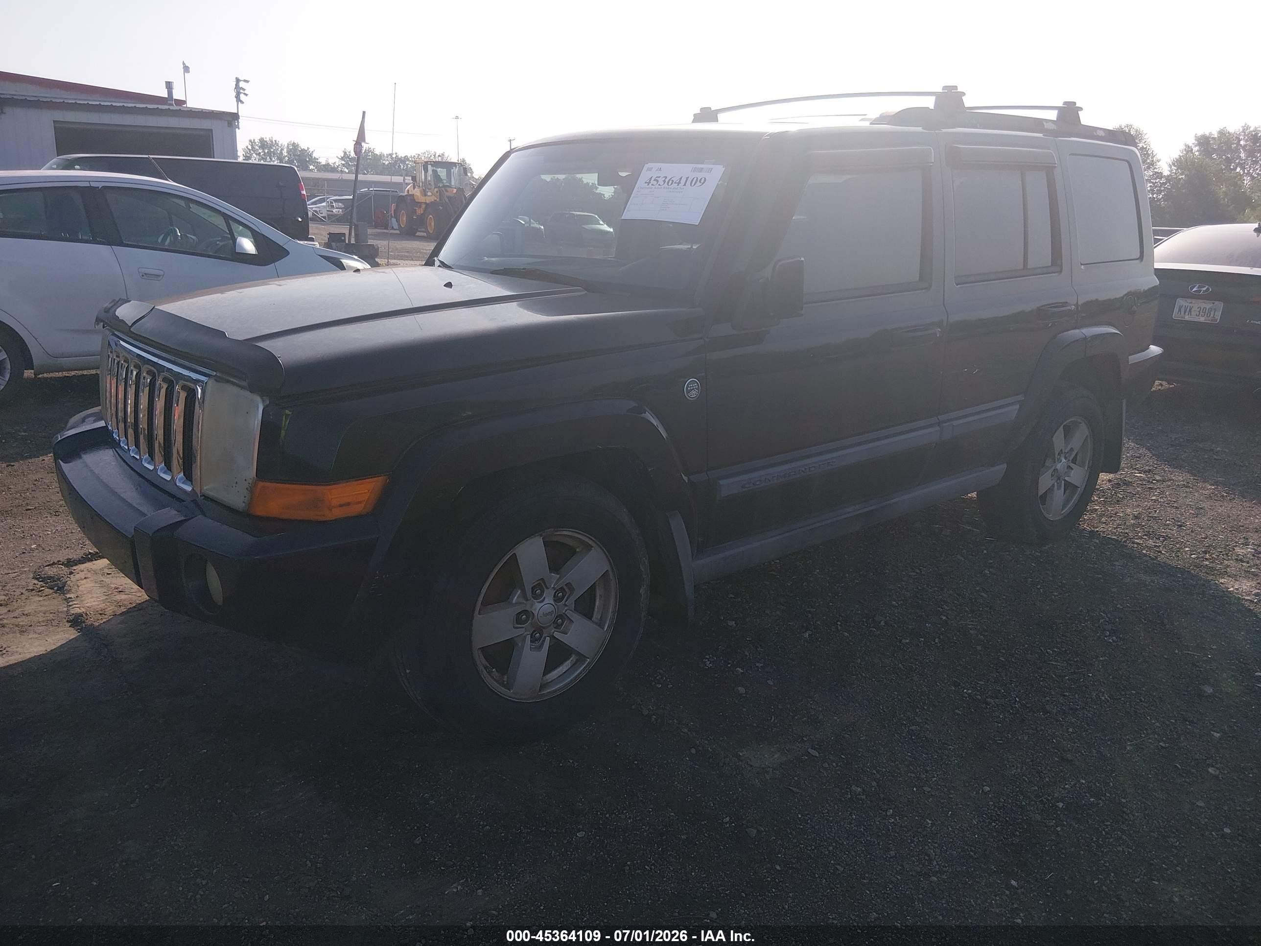 2007 Jeep Commander Sport Black vin: 1J8HG48P87C545856