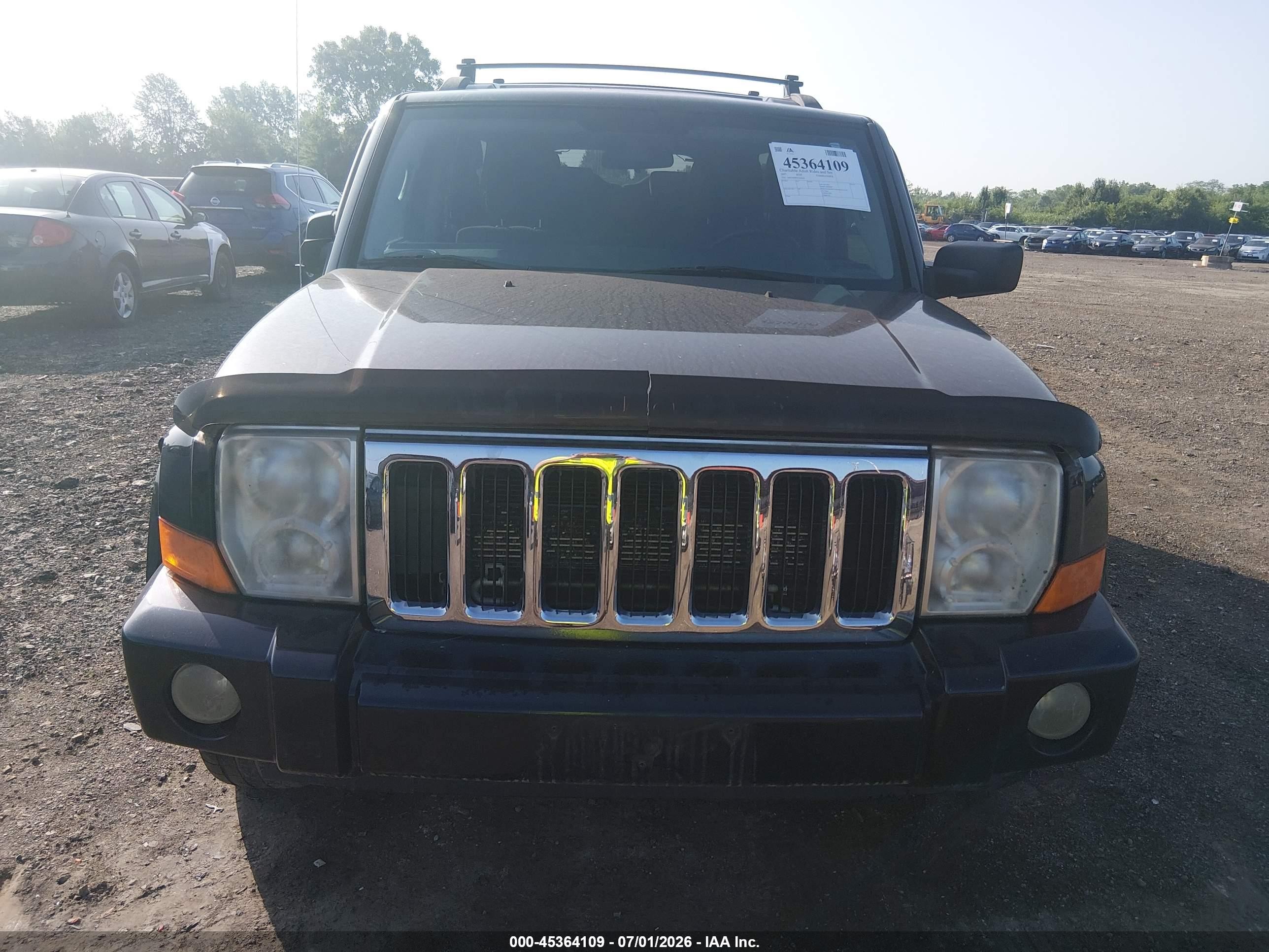 2007 Jeep Commander Sport Black vin: 1J8HG48P87C545856