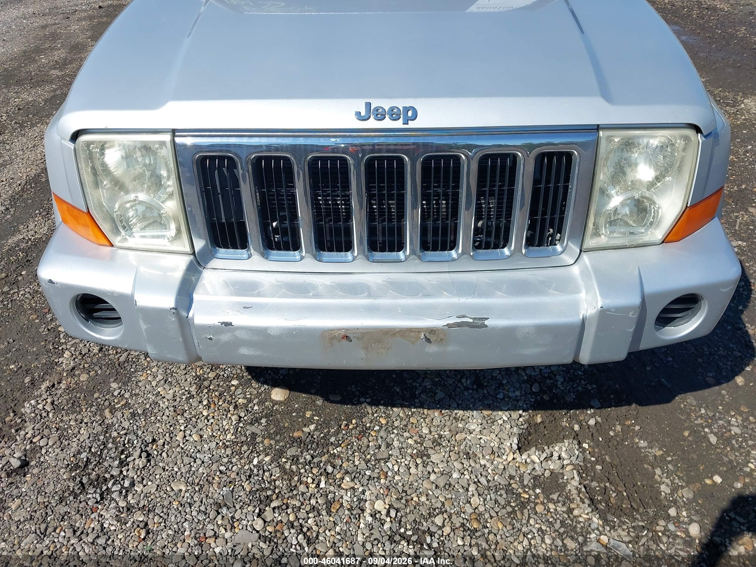 2007 Jeep Commander Sport Silver vin: 1J8HG48PX7C528914