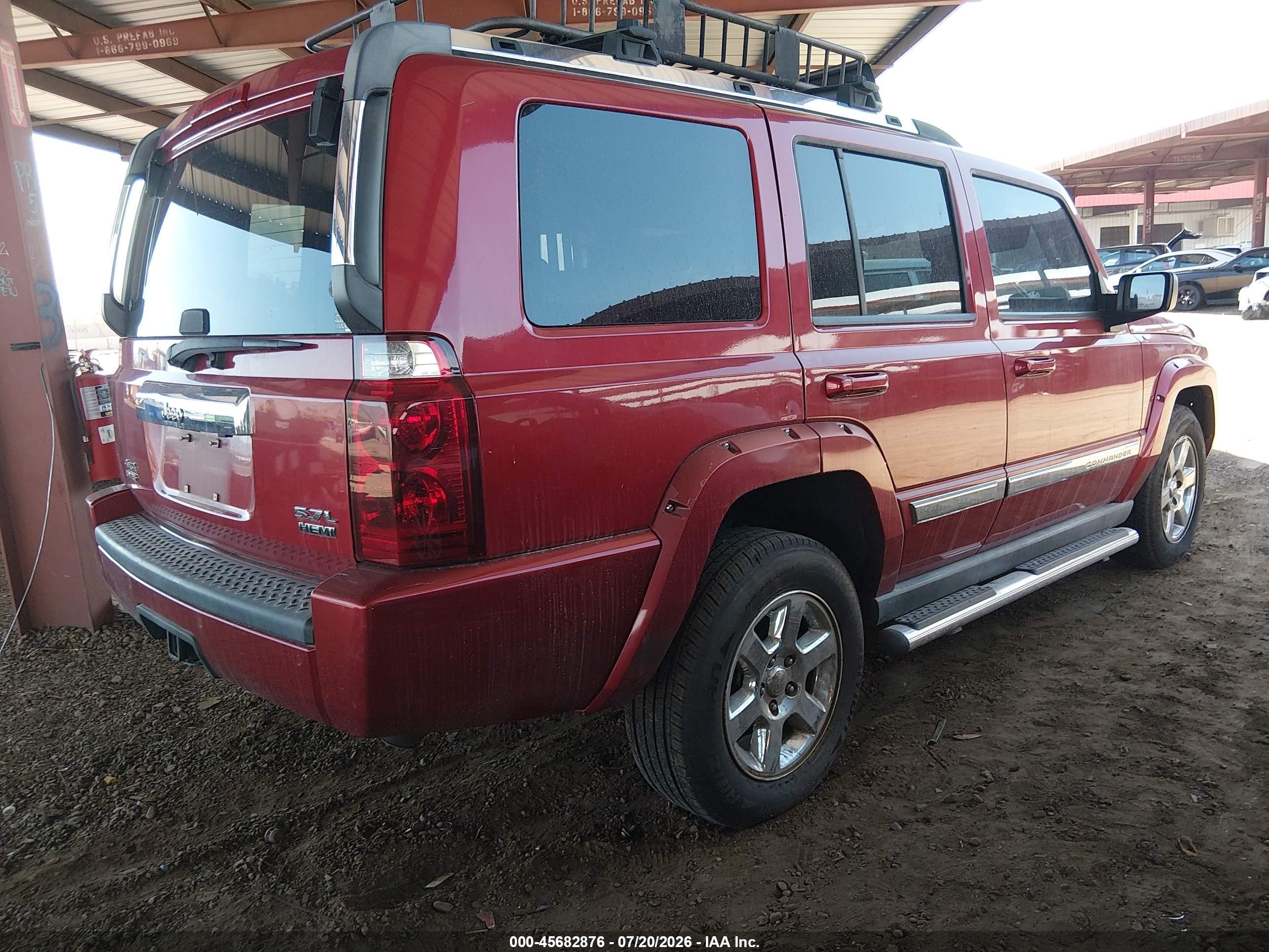 2006 Jeep Commander Limited Burgundy vin: 1J8HG58216C139488