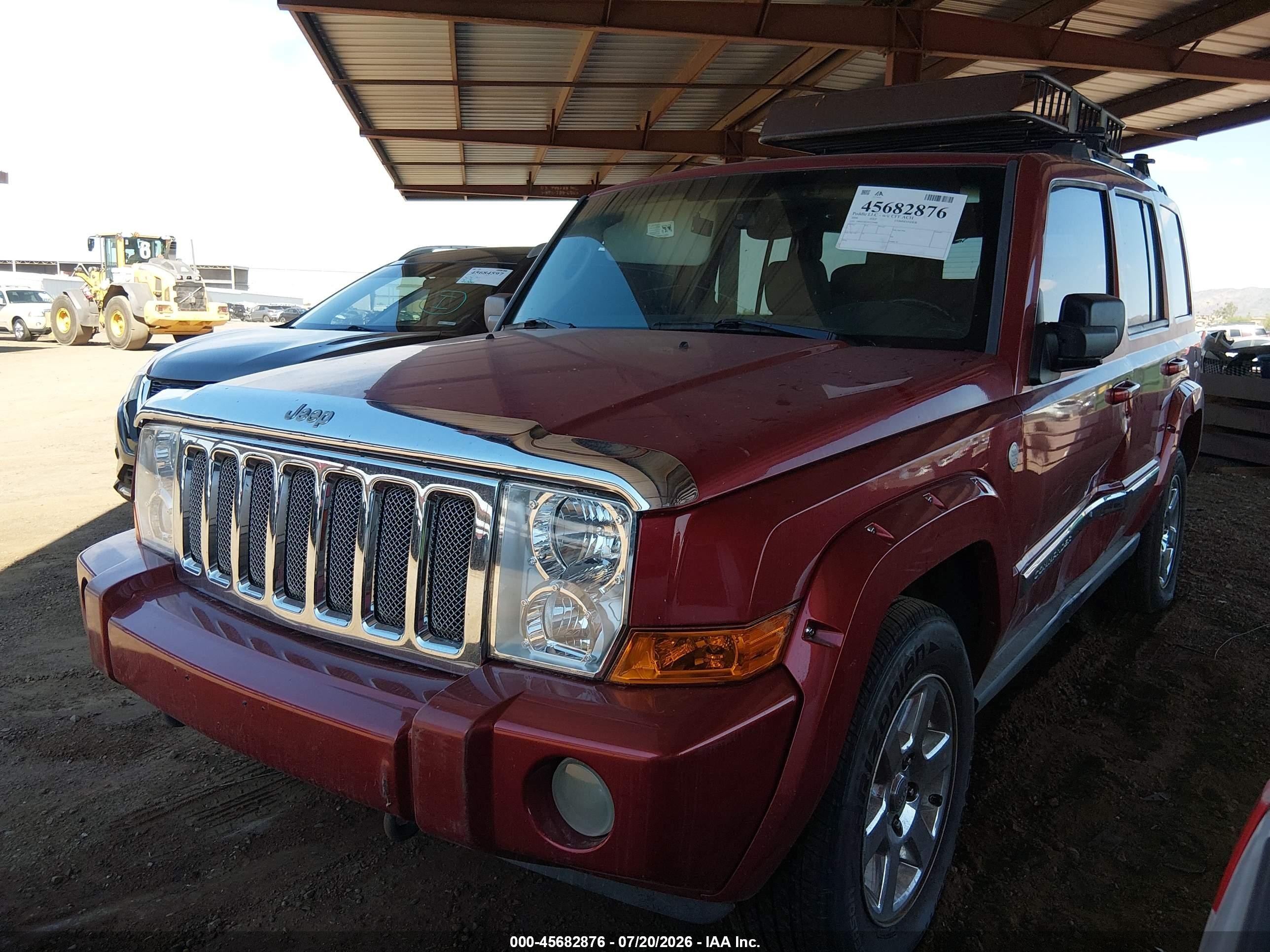 2006 Jeep Commander Limited Burgundy vin: 1J8HG58216C139488