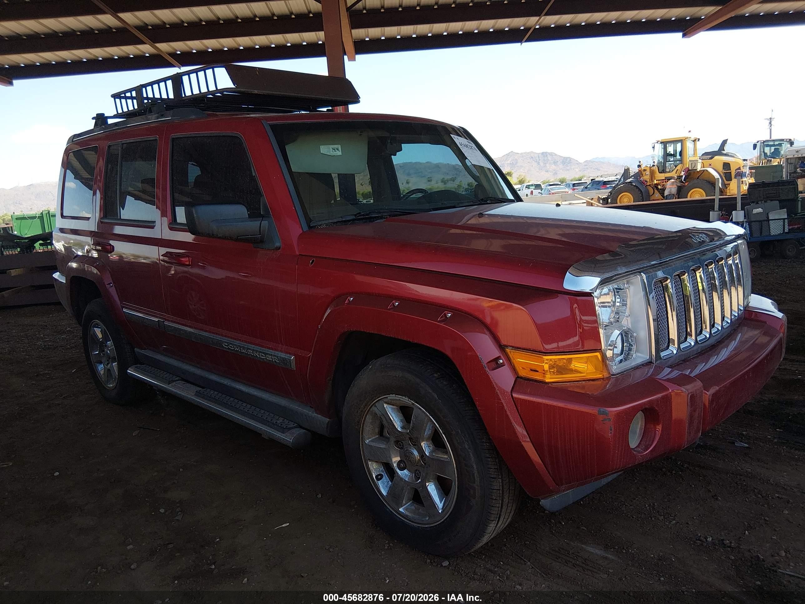 2006 Jeep Commander Limited Burgundy vin: 1J8HG58216C139488