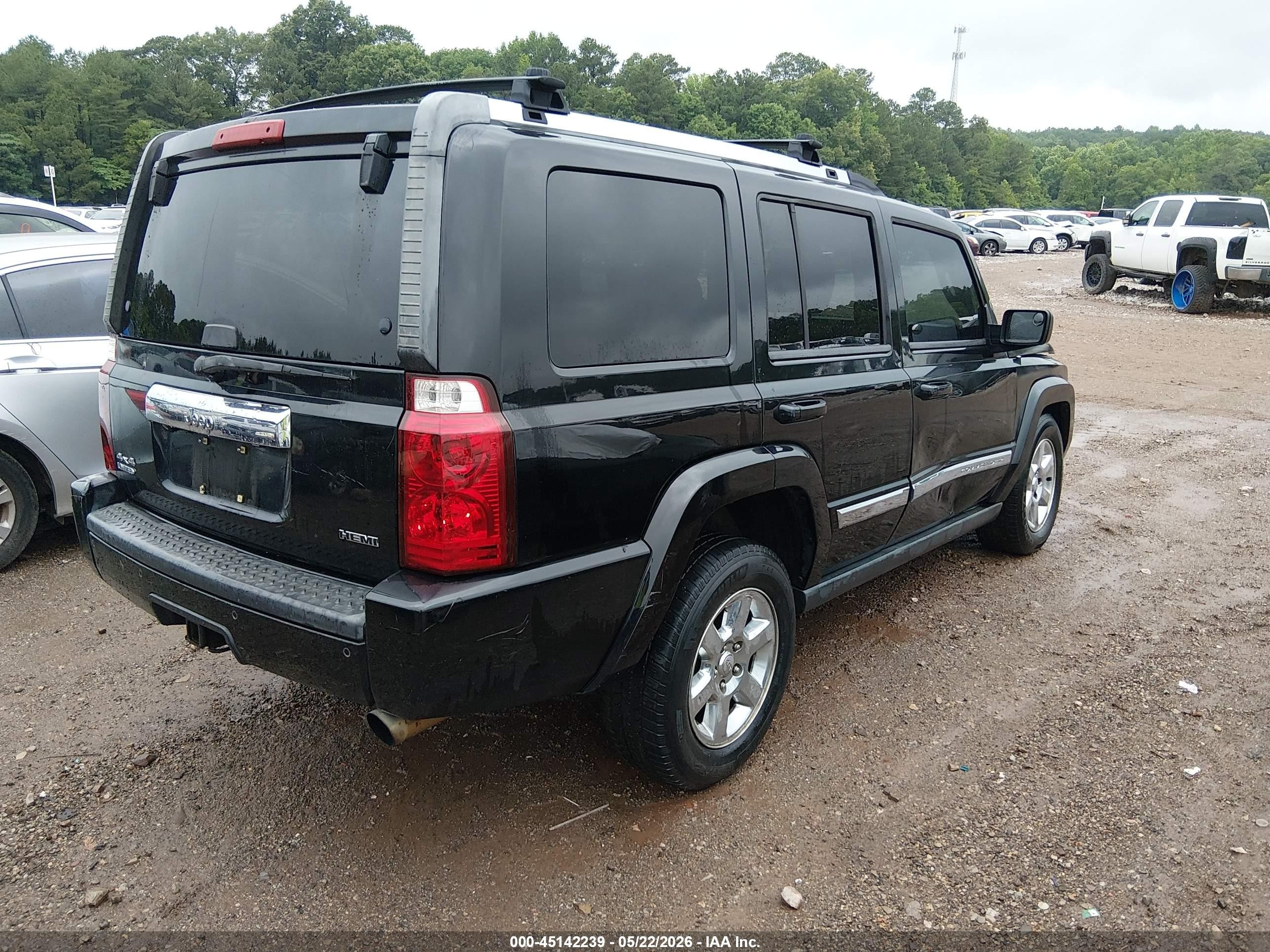 2007 Jeep Commander Limited Black vin: 1J8HG58217C623503