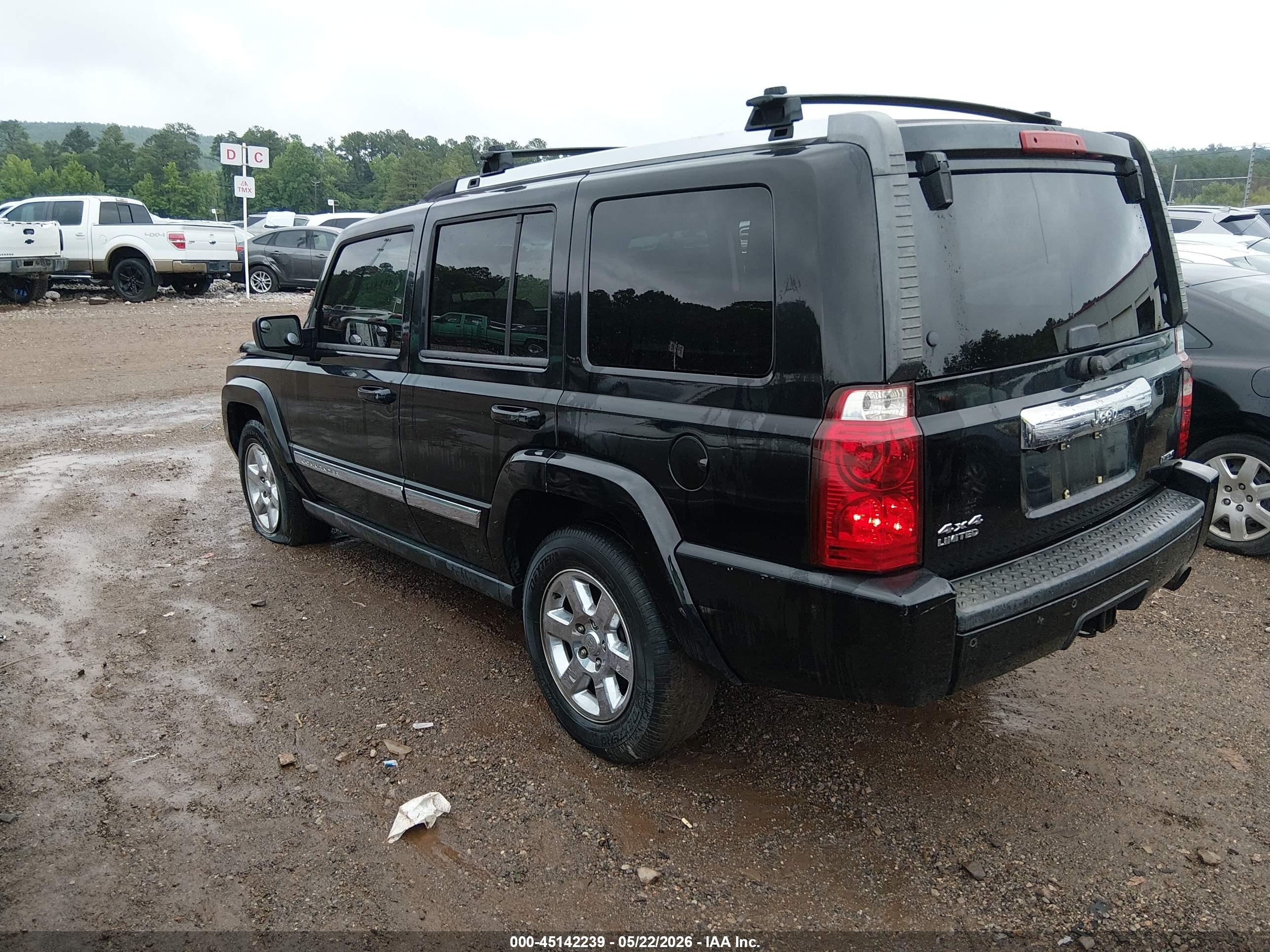 2007 Jeep Commander Limited Black vin: 1J8HG58217C623503