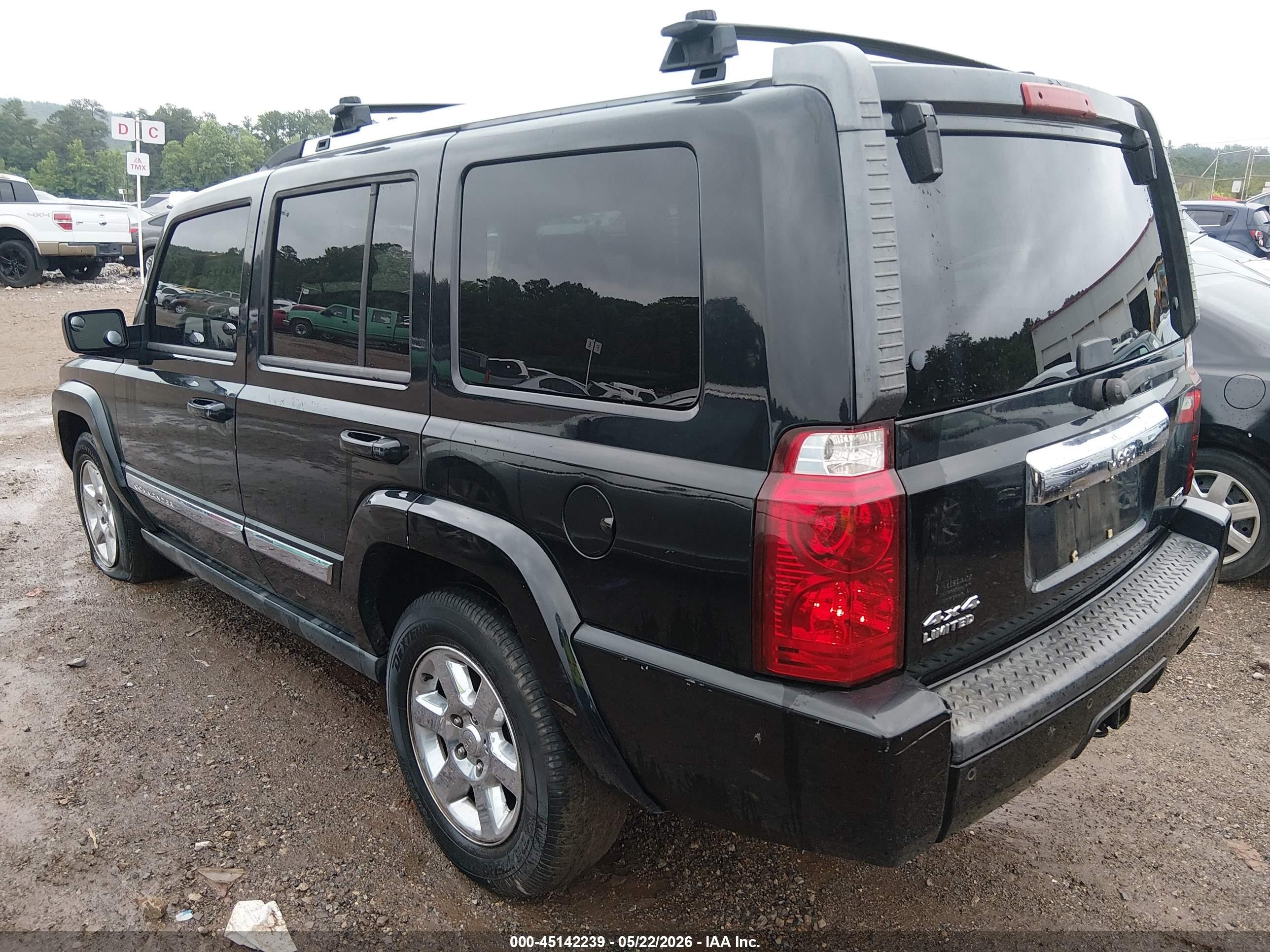 2007 Jeep Commander Limited Black vin: 1J8HG58217C623503