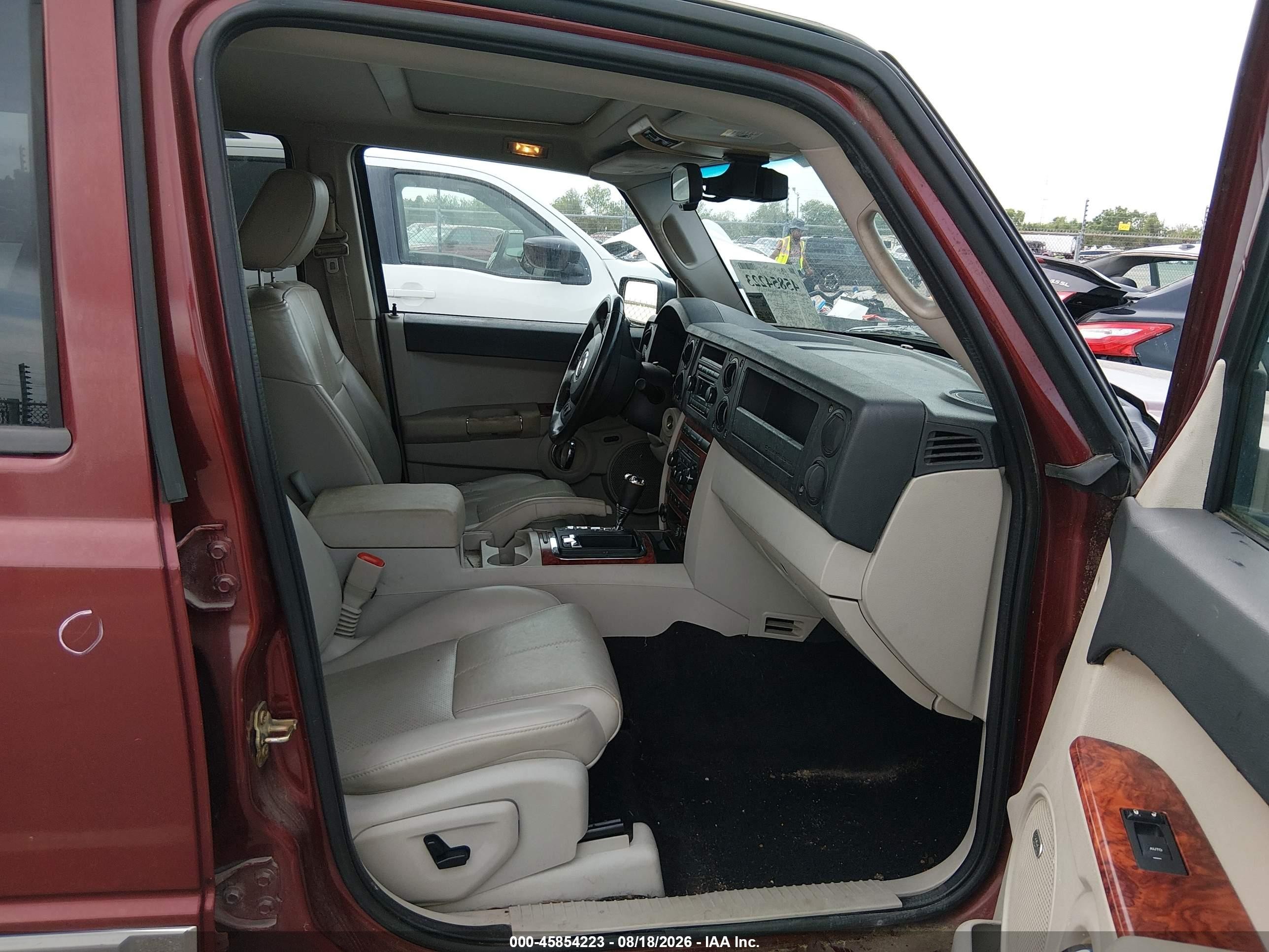 2007 Jeep Commander Limited Red vin: 1J8HG58227C562095