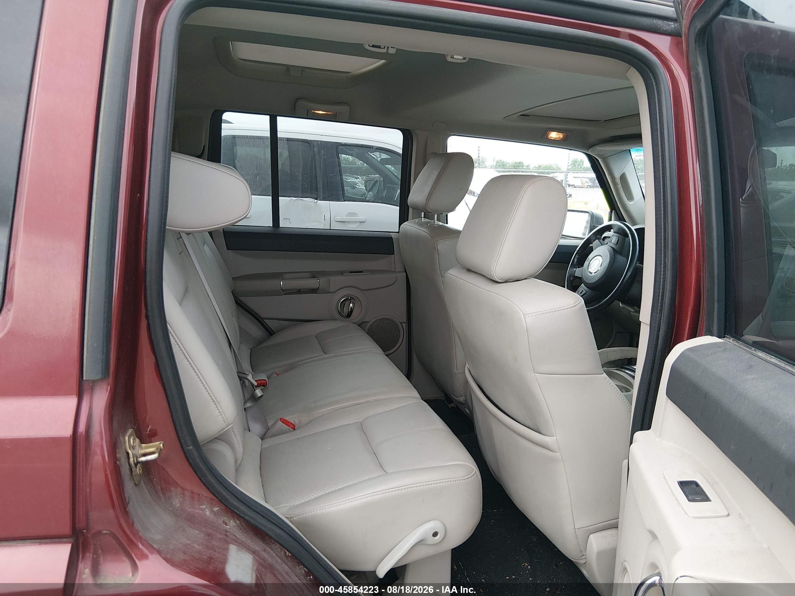 2007 Jeep Commander Limited Red vin: 1J8HG58227C562095