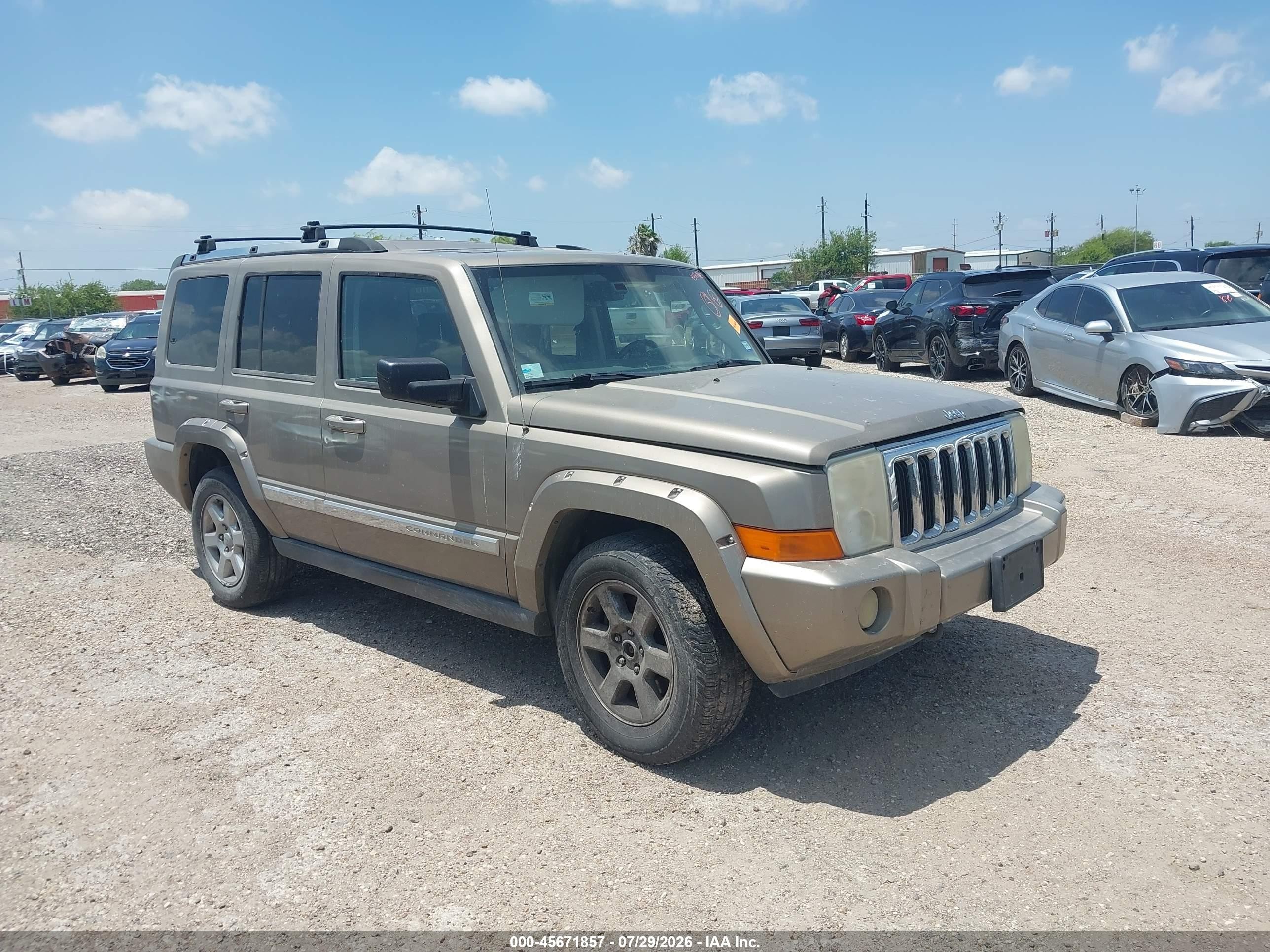 2006 Jeep Commander Limited Желто-коричневый vin: 1J8HG58236C193813