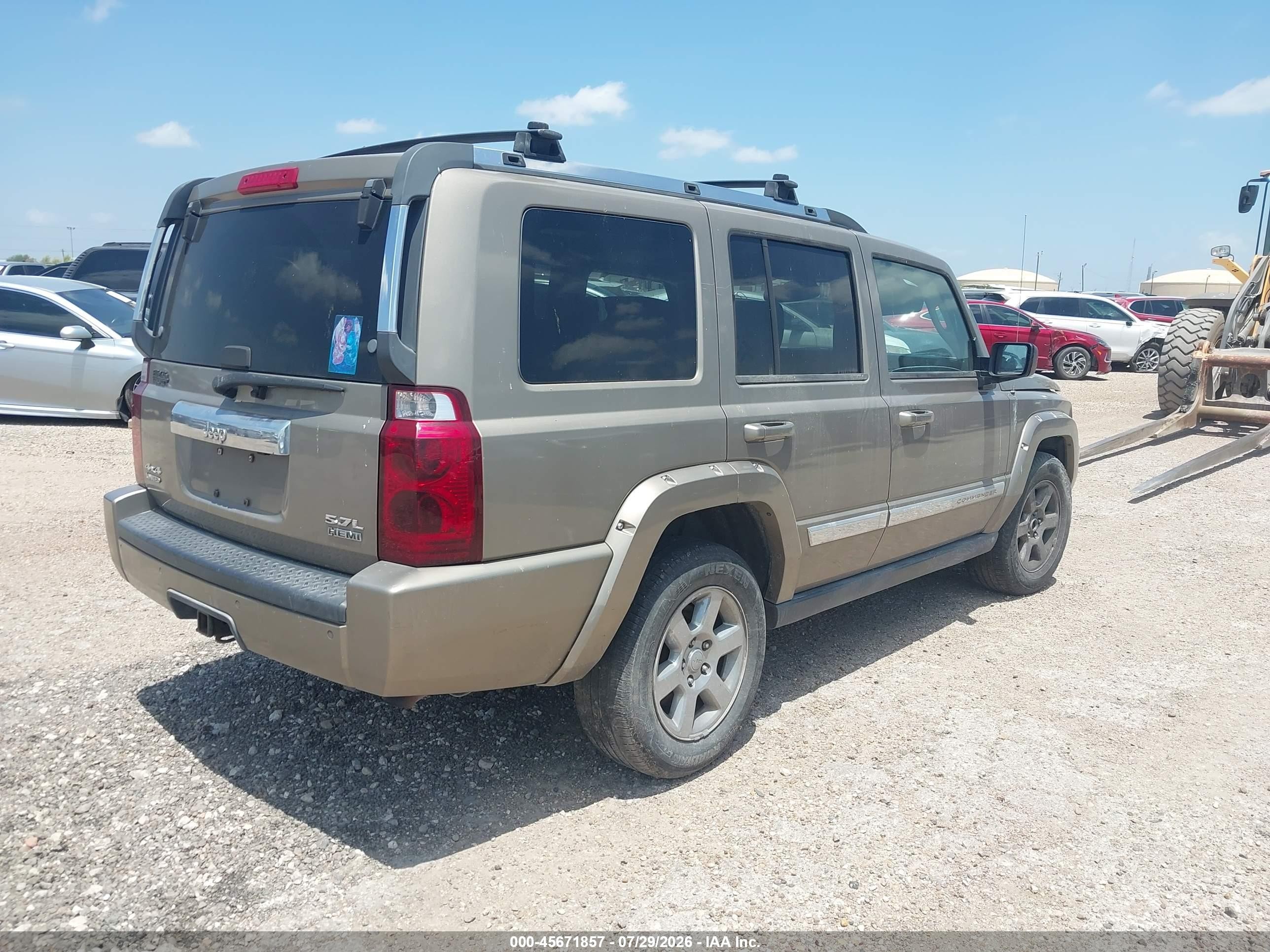 2006 Jeep Commander Limited Tan vin: 1J8HG58236C193813