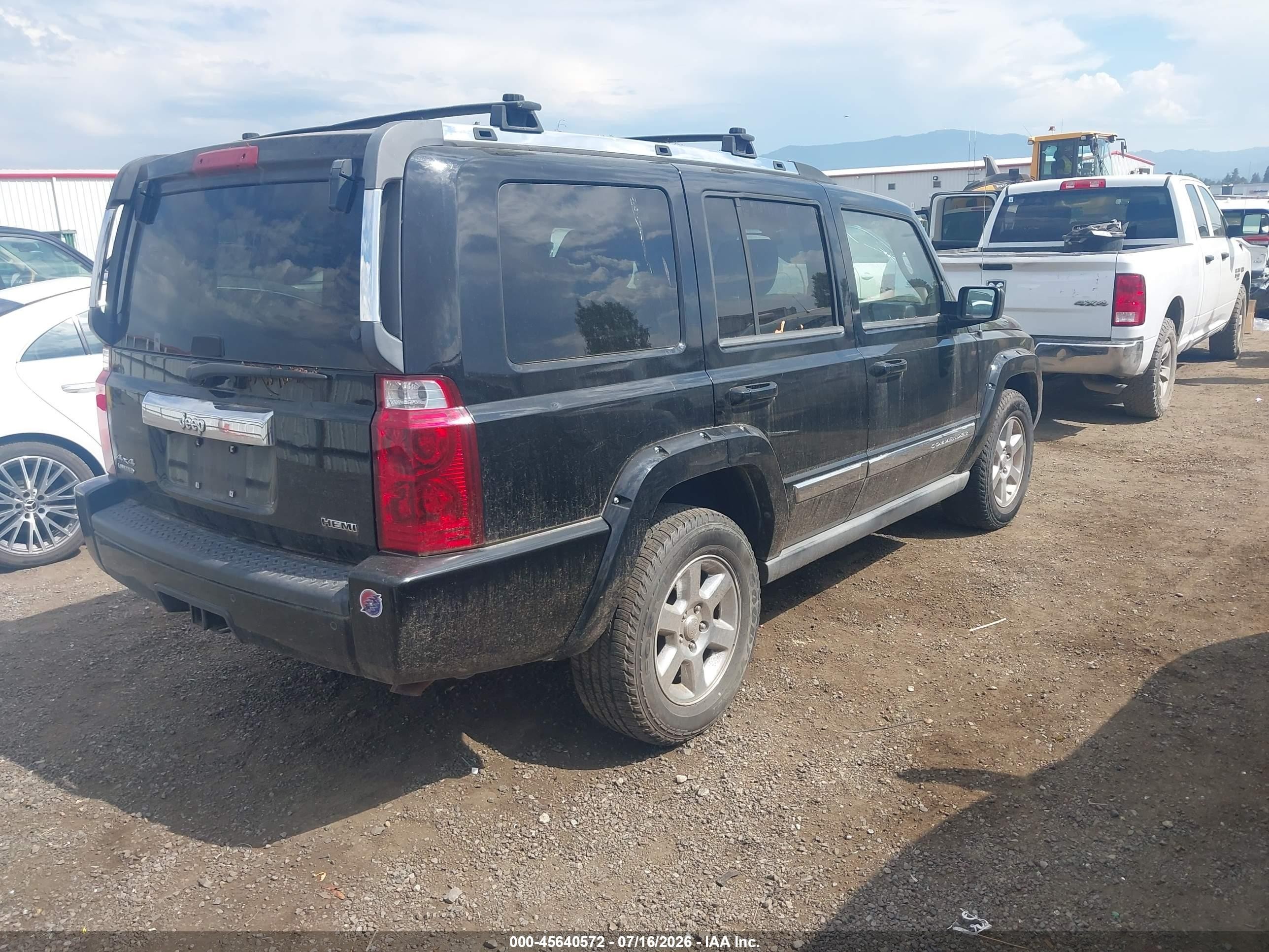 2007 Jeep Commander Limited Black vin: 1J8HG58237C553163