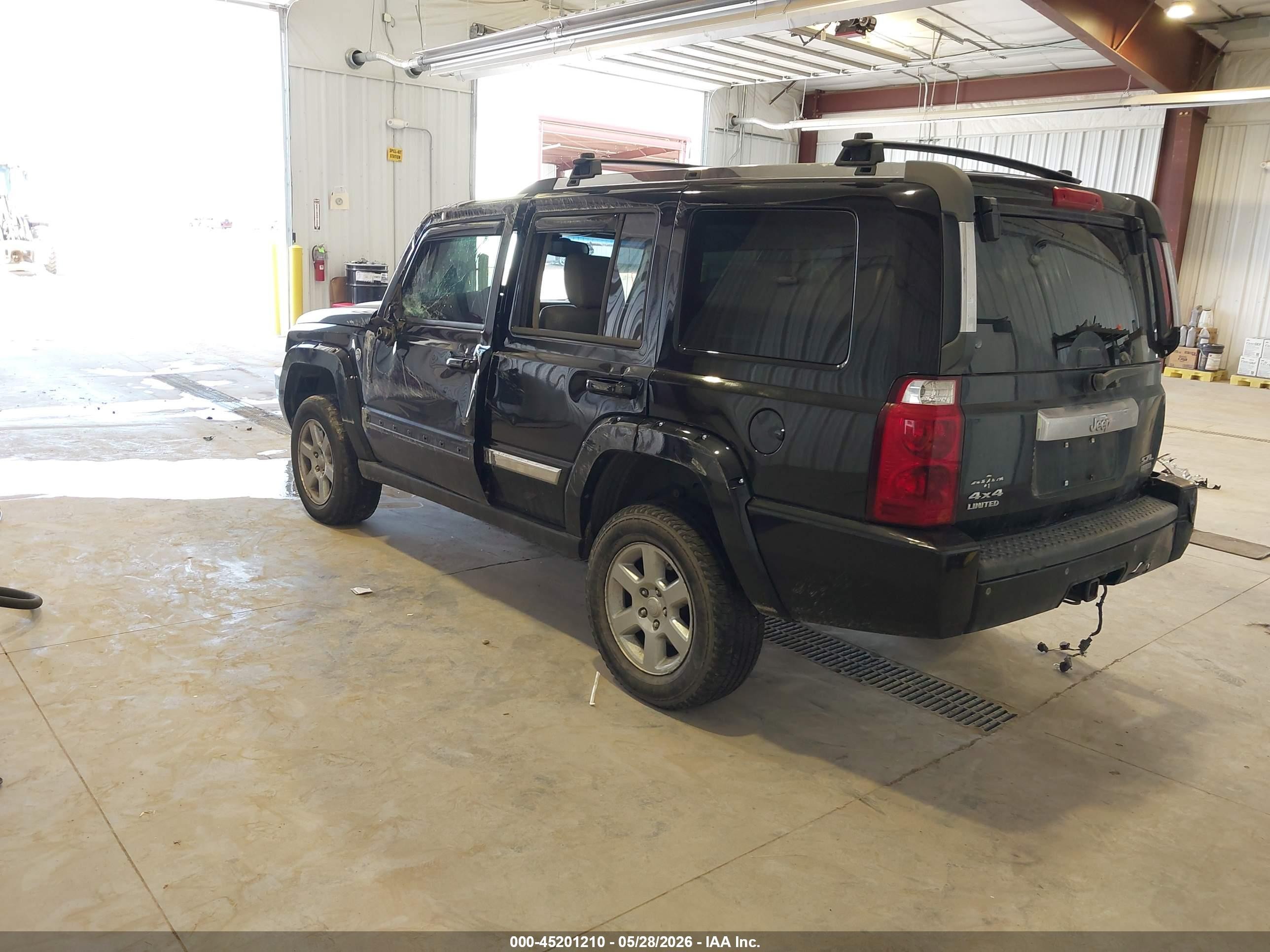 2006 Jeep Commander Limited Black vin: 1J8HG58246C100586