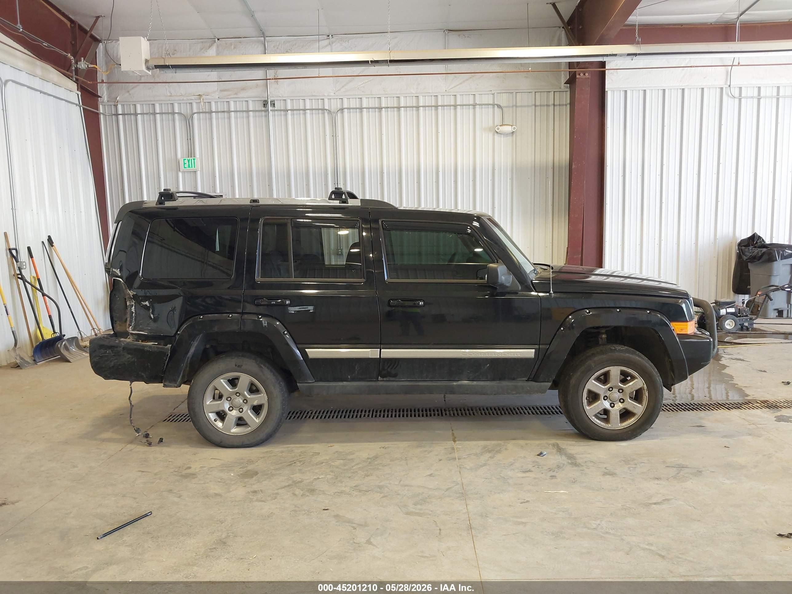 2006 Jeep Commander Limited Black vin: 1J8HG58246C100586