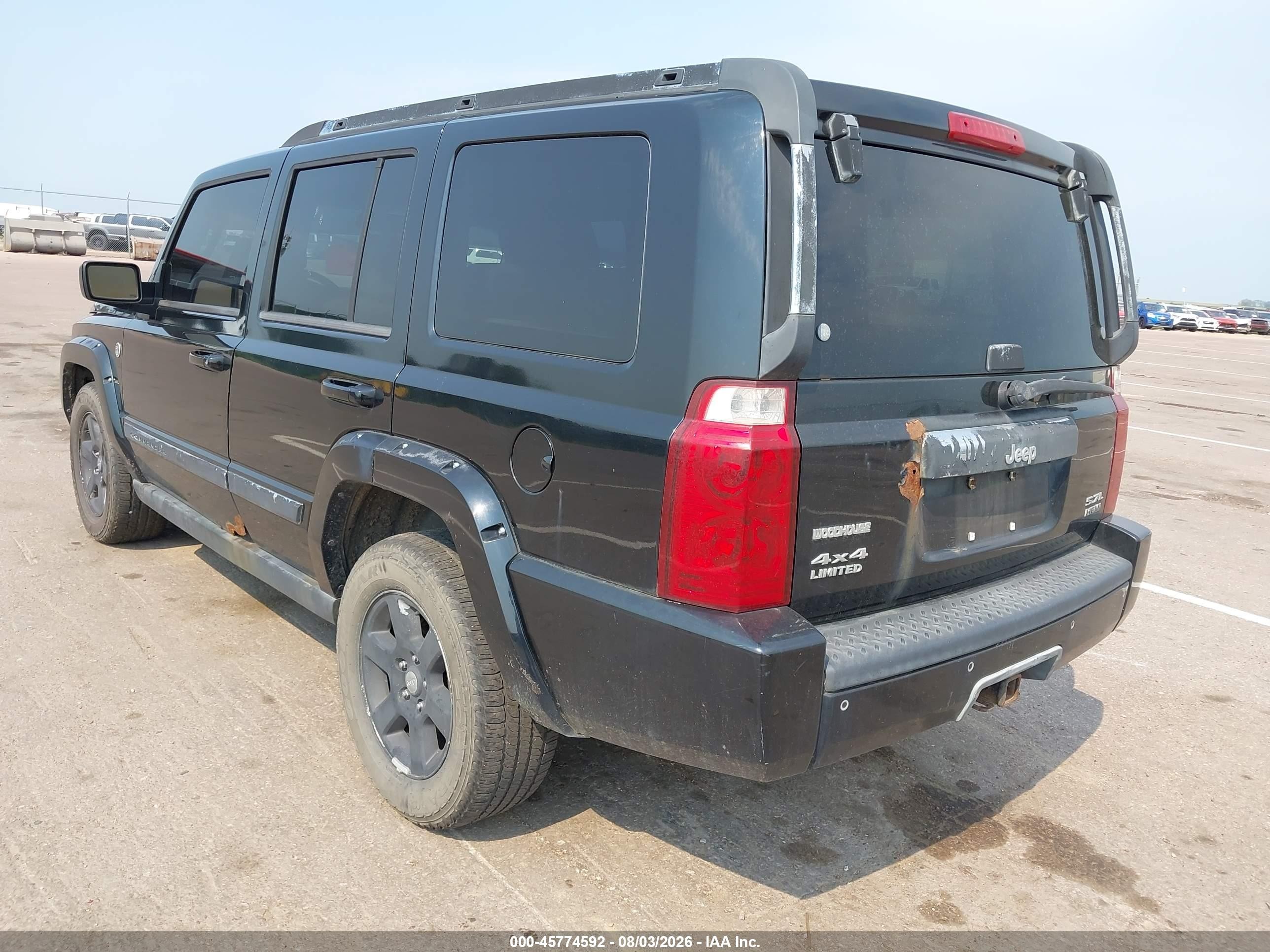 2006 Jeep Commander Limited Black vin: 1J8HG58256C141535