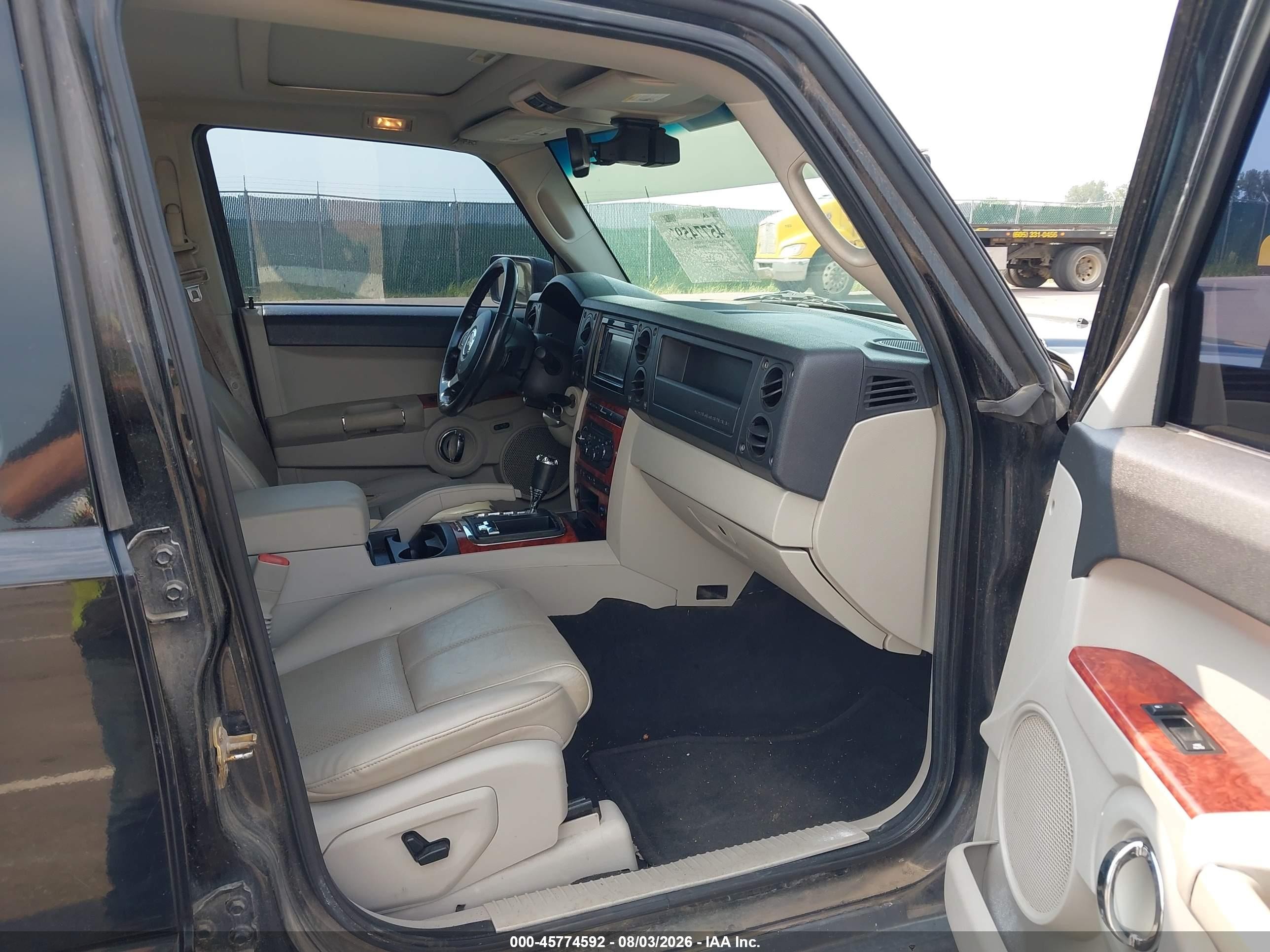 2006 Jeep Commander Limited Black vin: 1J8HG58256C141535