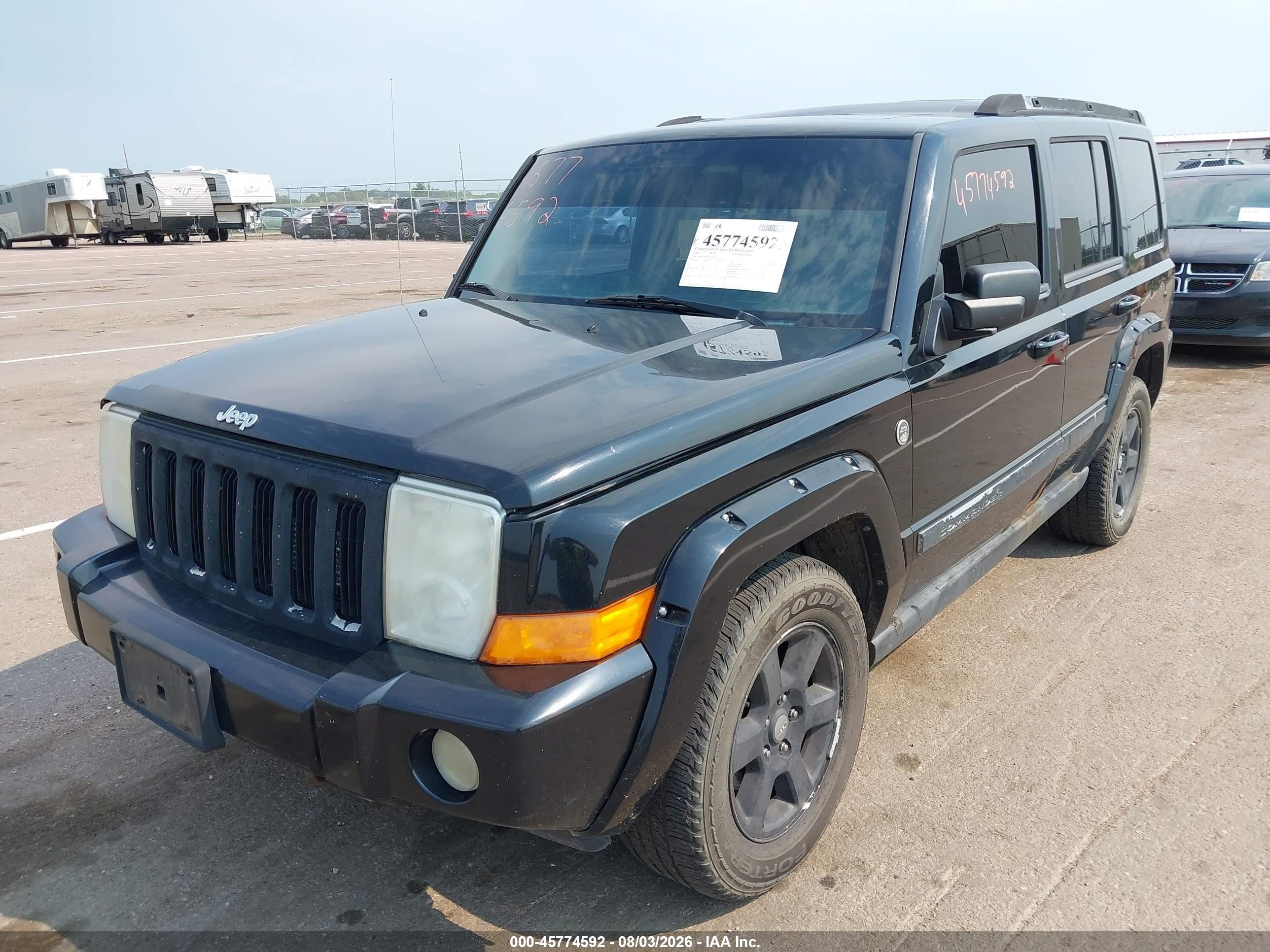 2006 Jeep Commander Limited Black vin: 1J8HG58256C141535