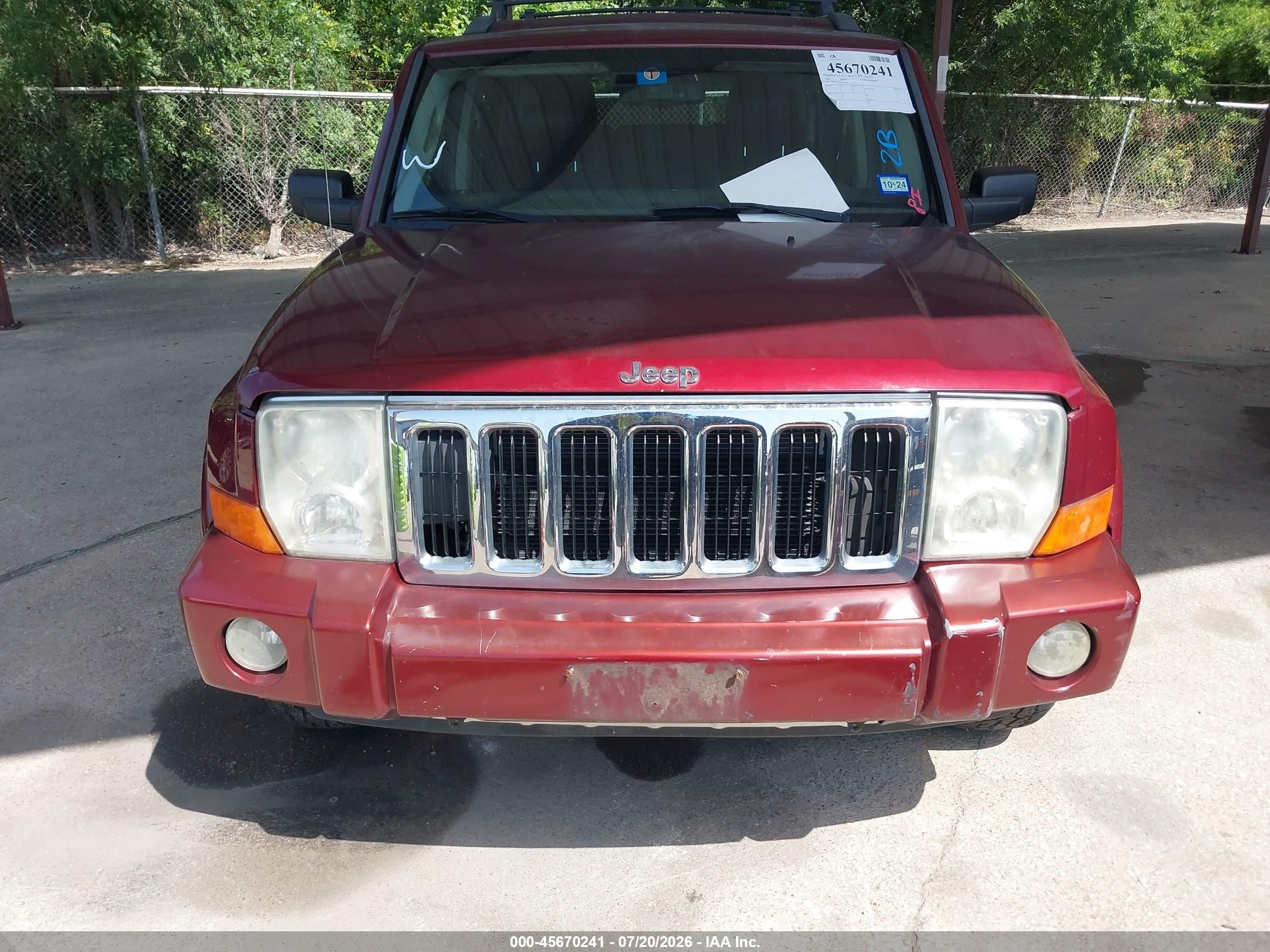 2008 Jeep Commander Limited Burgundy vin: 1J8HG58258C130991
