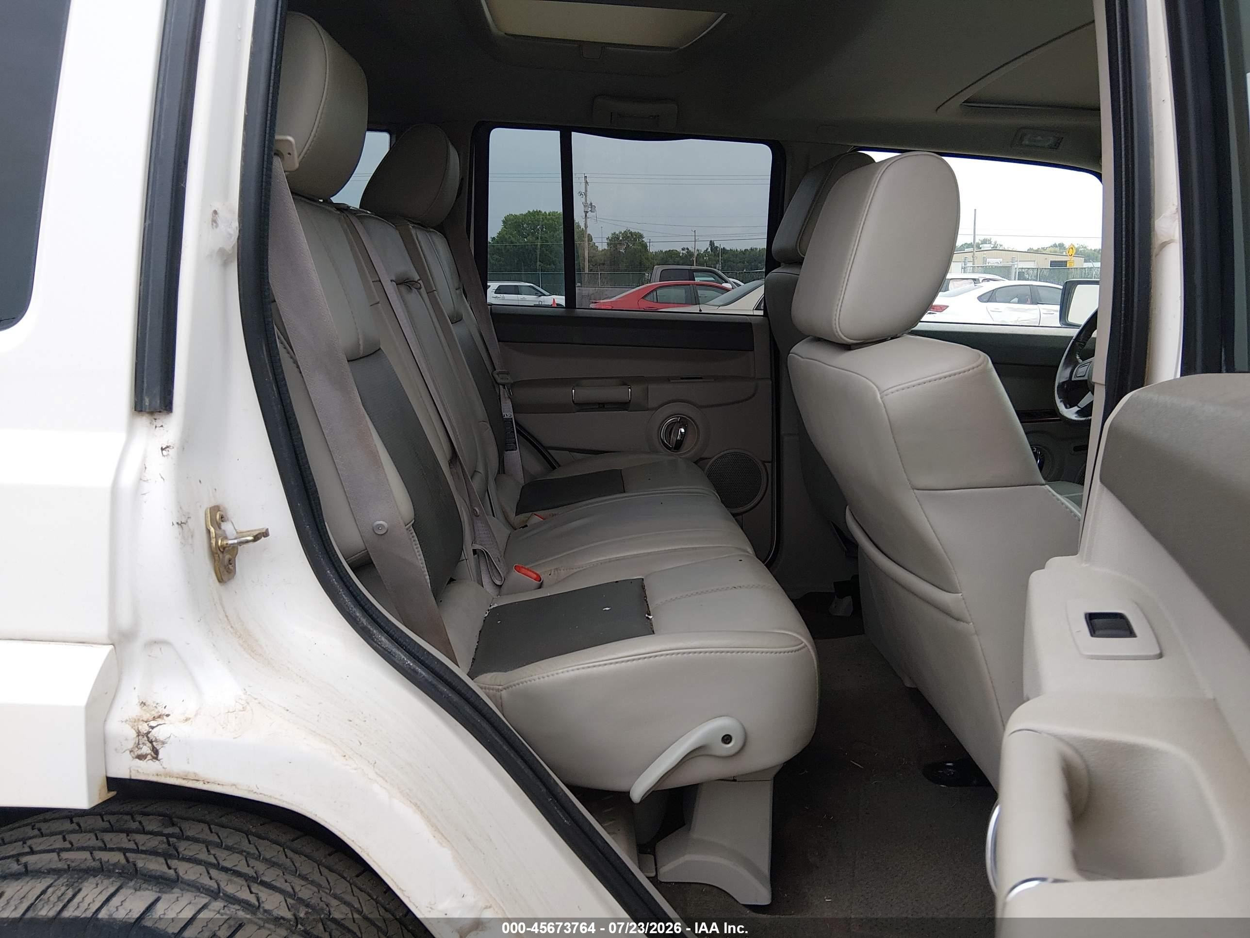 2007 Jeep Commander Limited White vin: 1J8HG58267C642113