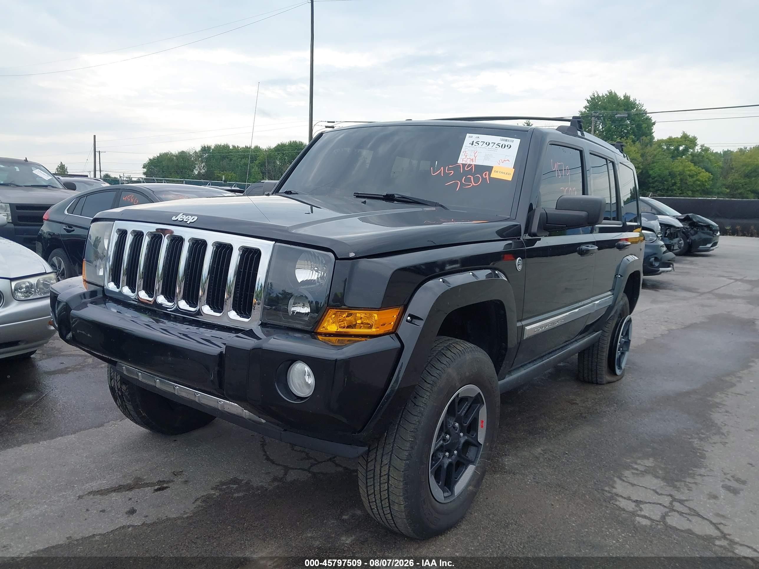 2008 Jeep Commander Limited Черный vin: 1J8HG58268C243381