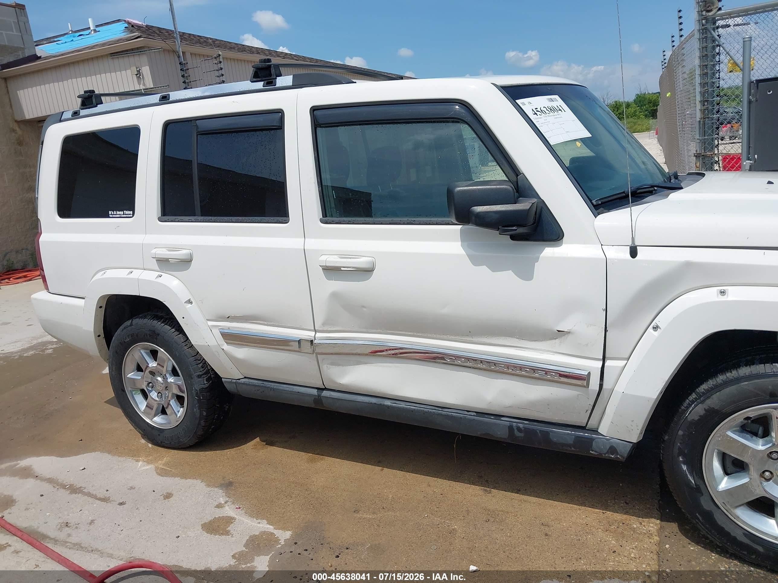 2006 Jeep Commander Limited Белый vin: 1J8HG58276C170180