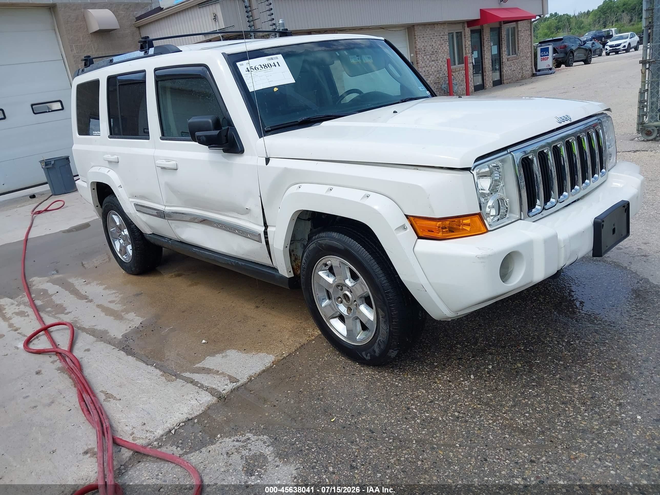 2006 Jeep Commander Limited White vin: 1J8HG58276C170180