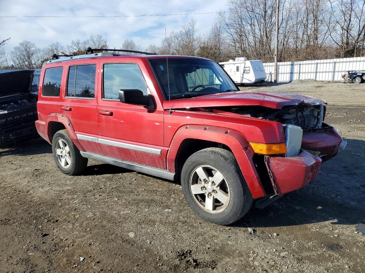 2006 Jeep Commander Limited Red vin: 1J8HG58286C337534