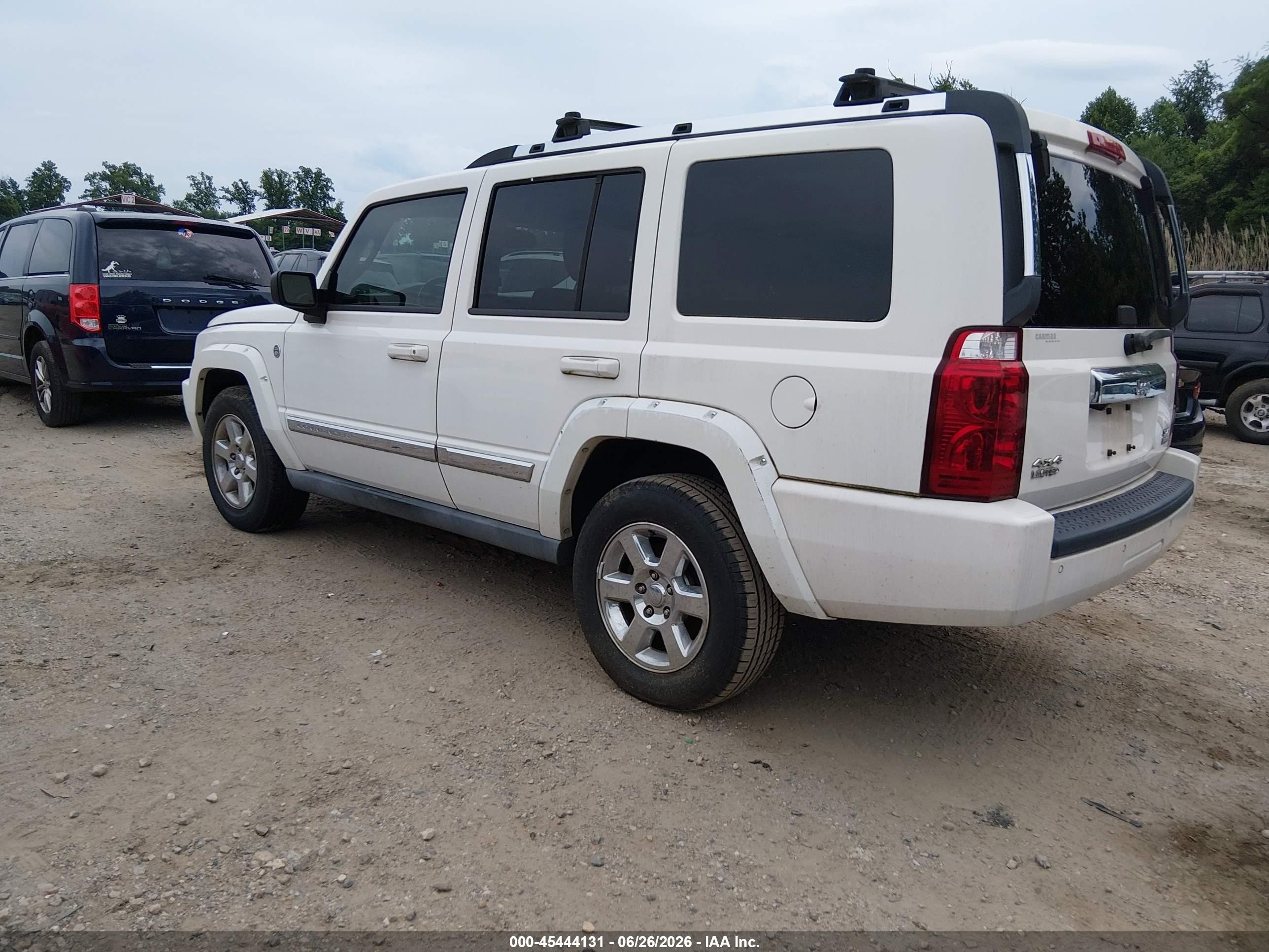 2006 Jeep Commander Limited White vin: 1J8HG58296C328003