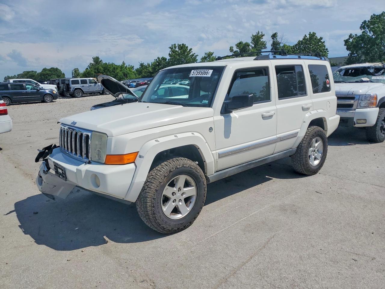 2006 Jeep Commander Limited White vin: 1J8HG582X6C123774