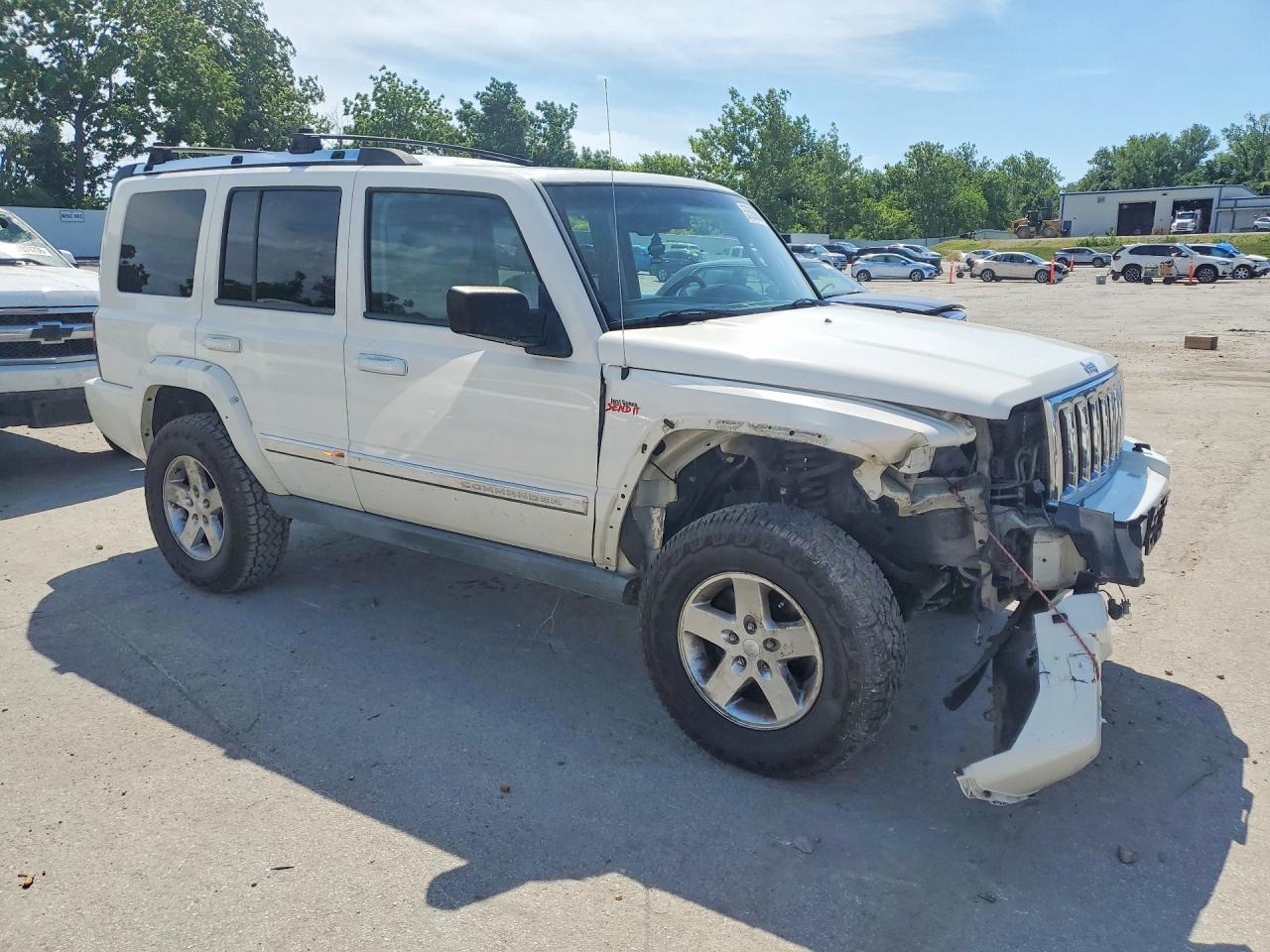 2006 Jeep Commander Limited White vin: 1J8HG582X6C123774