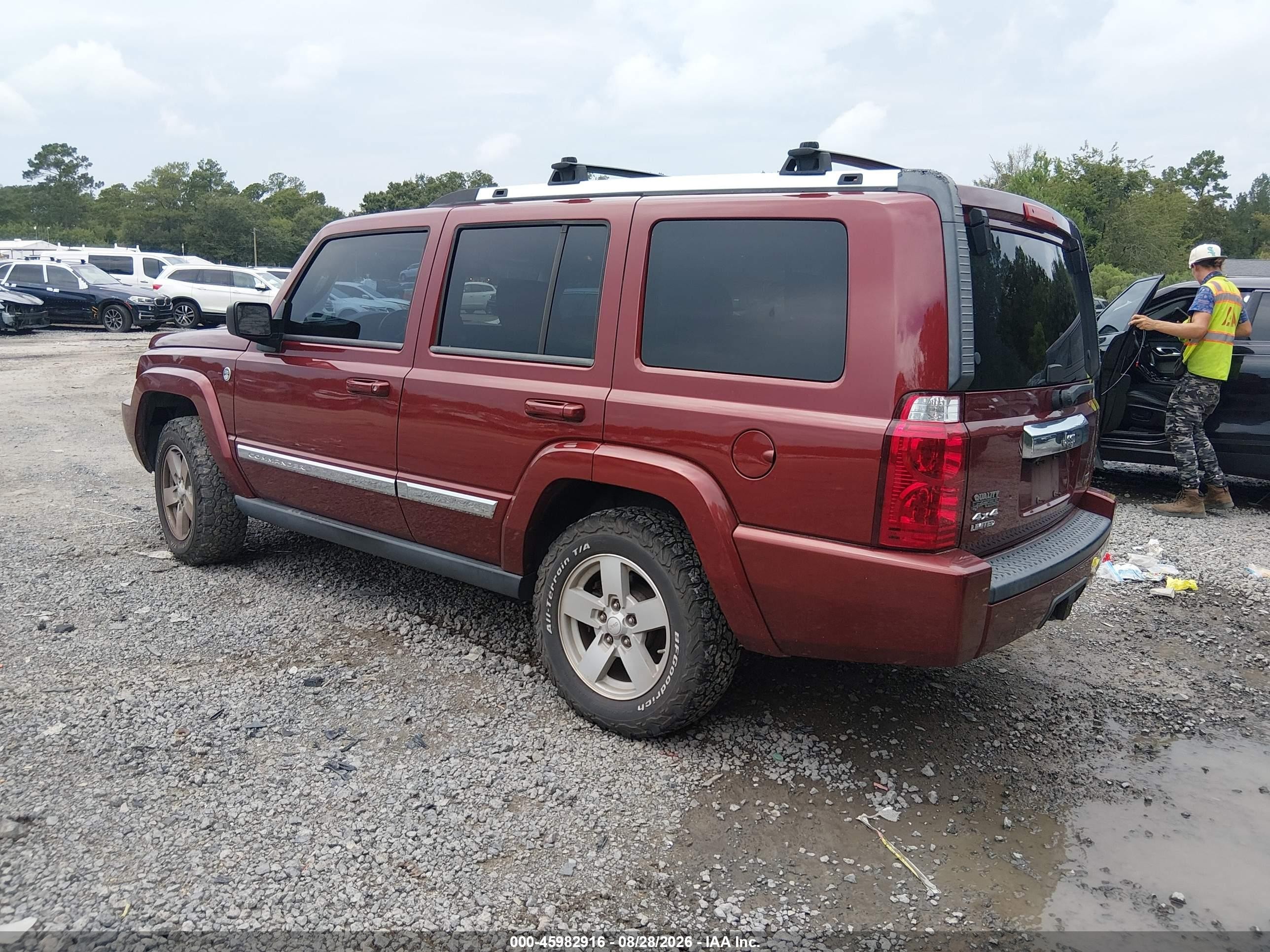 2008 Jeep Commander Limited Red vin: 1J8HG58N28C205852