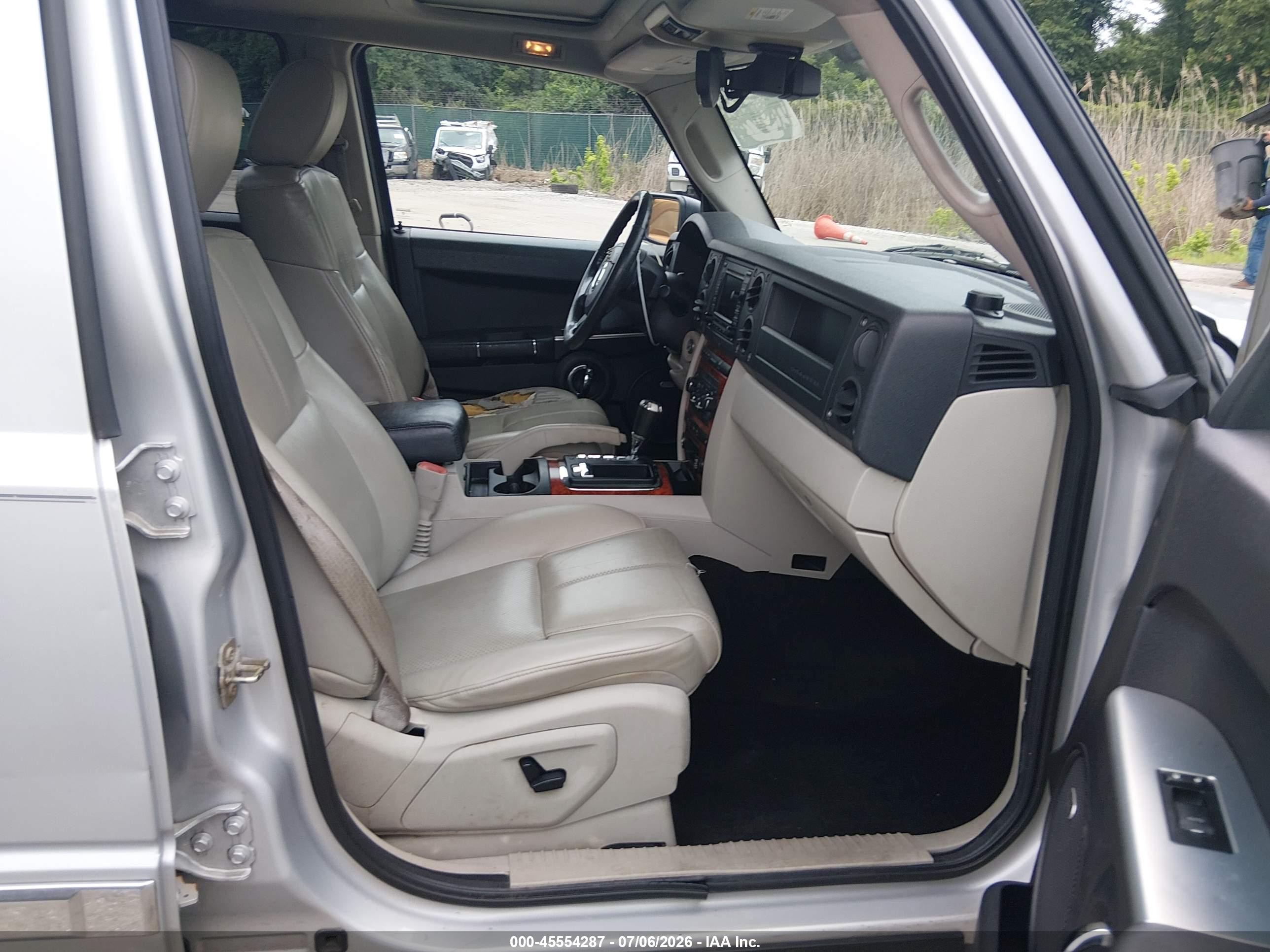 2006 Jeep Commander Limited Silver vin: 1J8HG58N66C189538