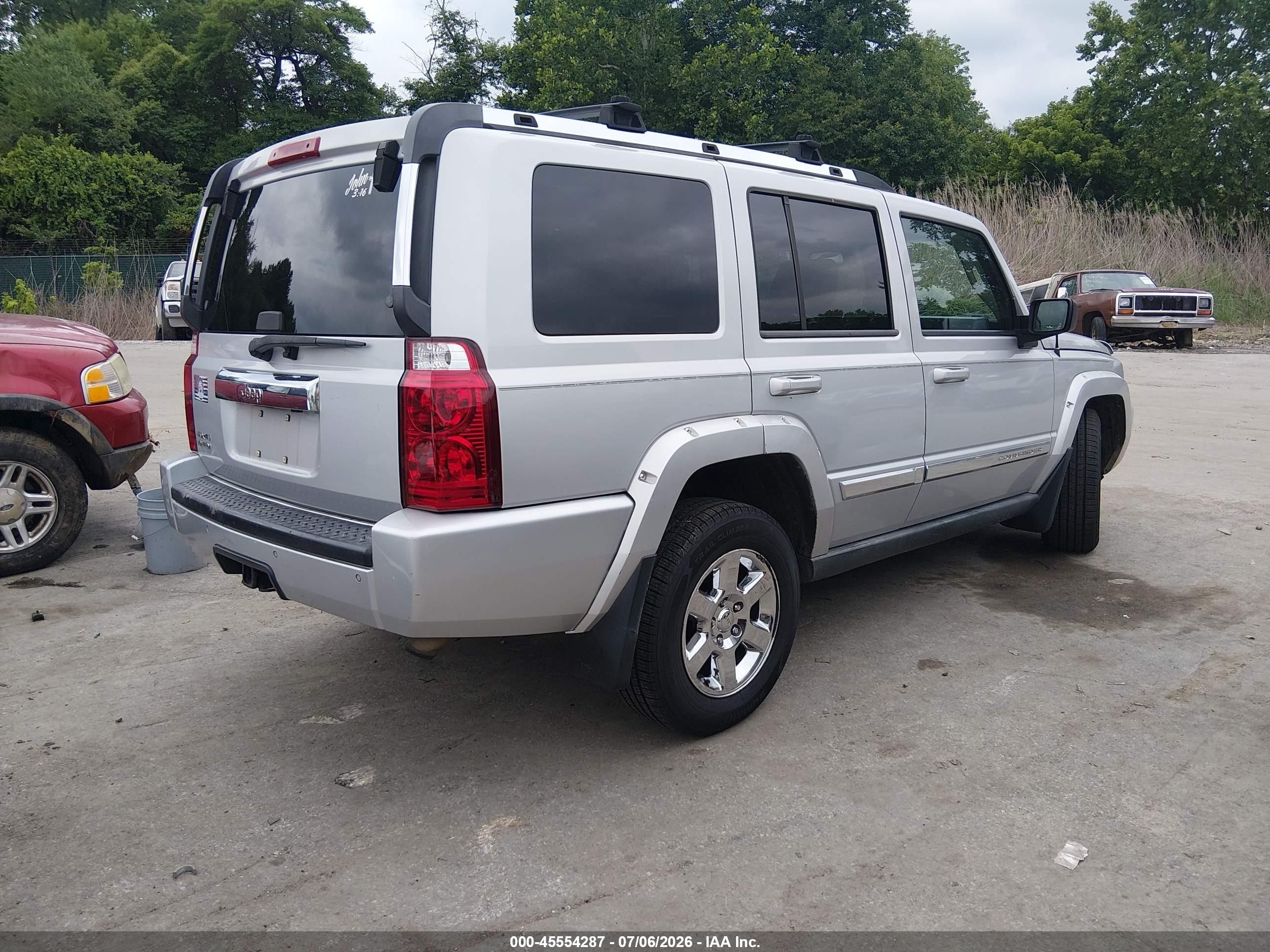 2006 Jeep Commander Limited Silver vin: 1J8HG58N66C189538