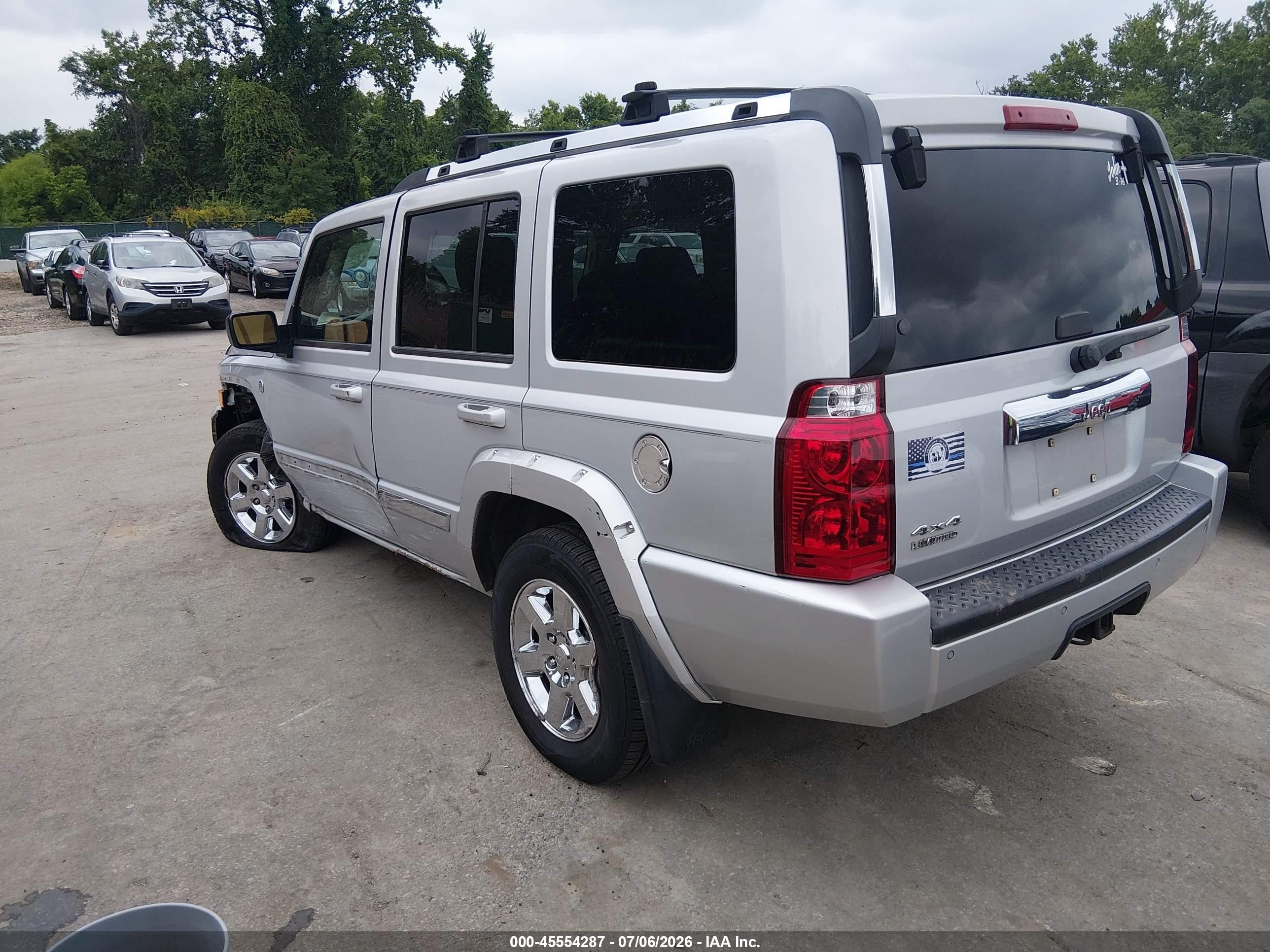 2006 Jeep Commander Limited Silver vin: 1J8HG58N66C189538